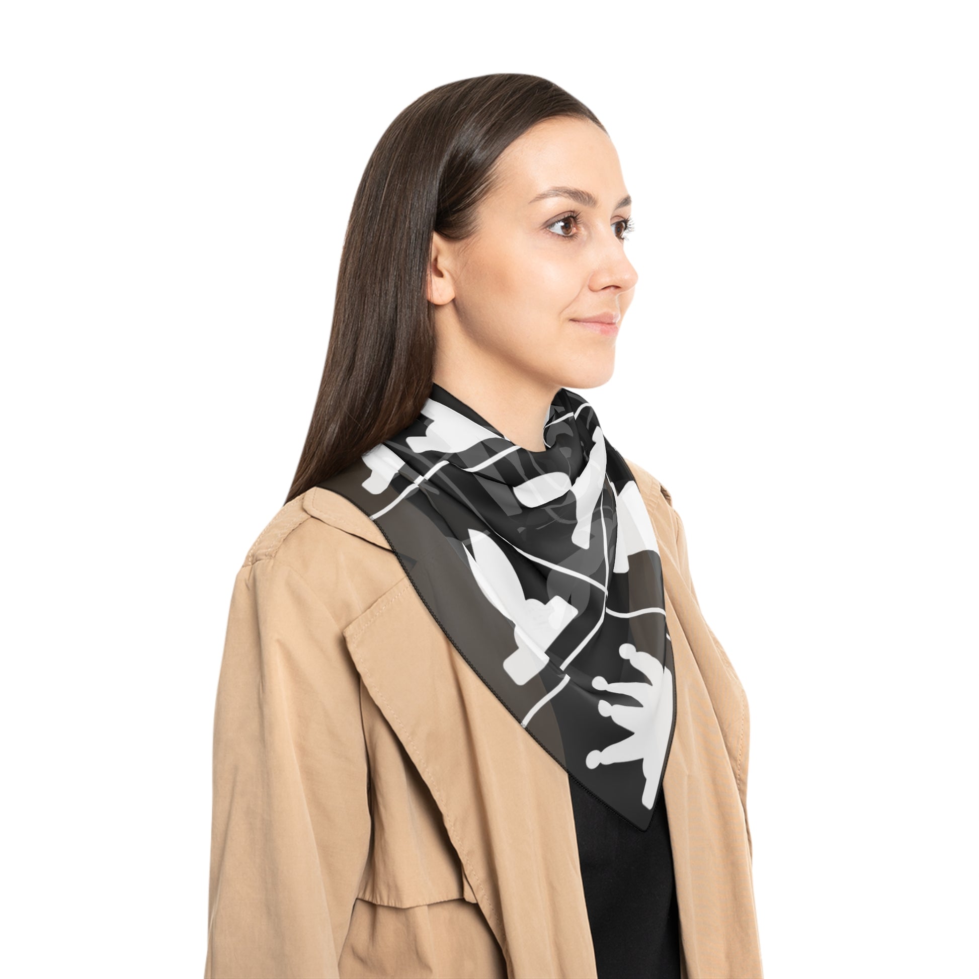 Chessboard Poly Scarf, Artsulli - Art is Long, Life is Short, Accessories, , , , , , , 