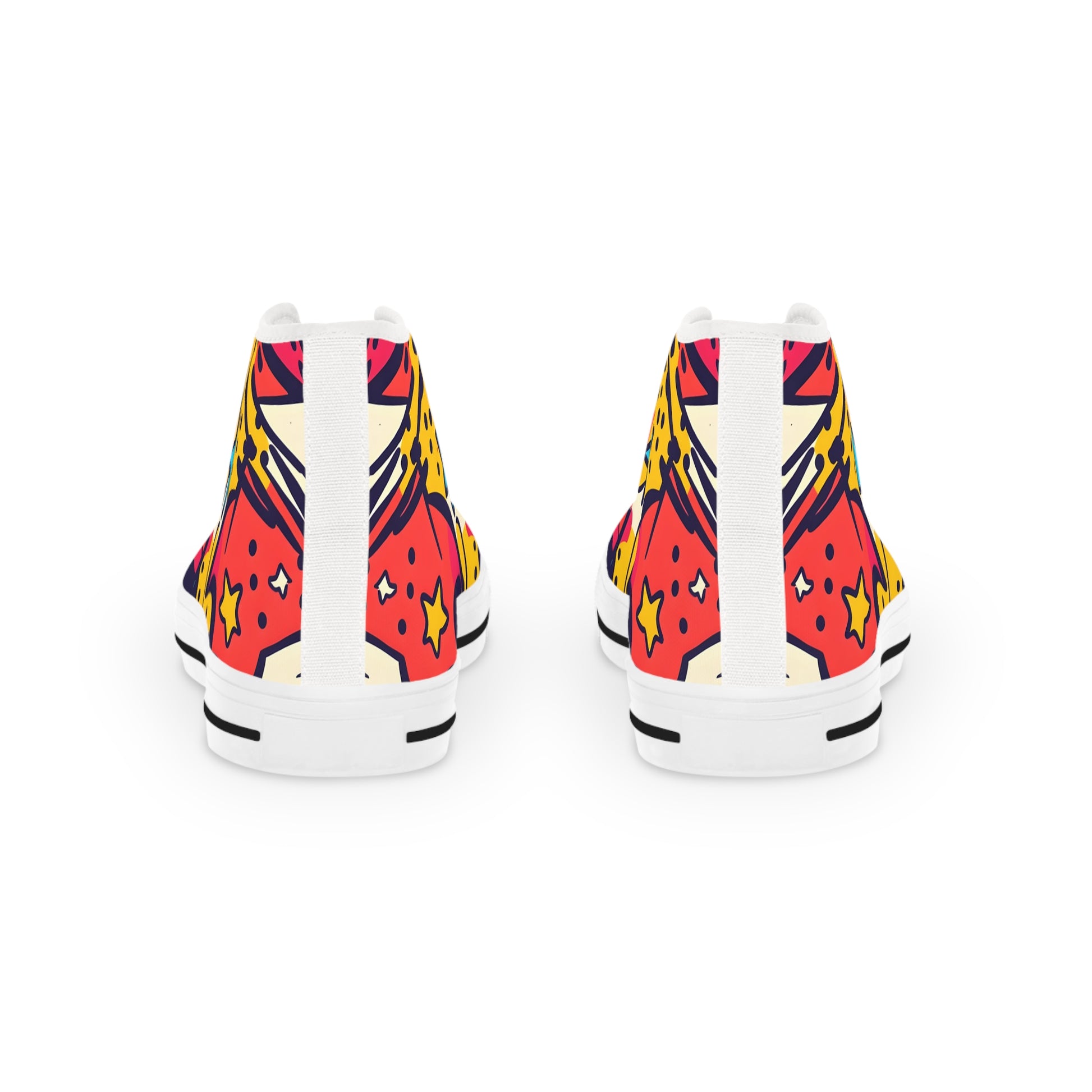 Comic x Pop Art Men's High Top Sneakers, Artsulli - Art is Long, Life is Short, Shoes, , , , , , , 