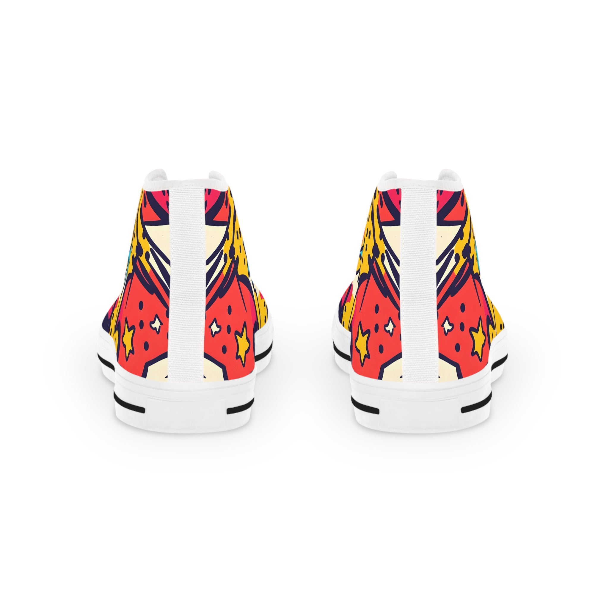 Comic x Pop Art Men's High Top Sneakers, Artsulli - Art is Long, Life is Short, Shoes, , , , , , , 
