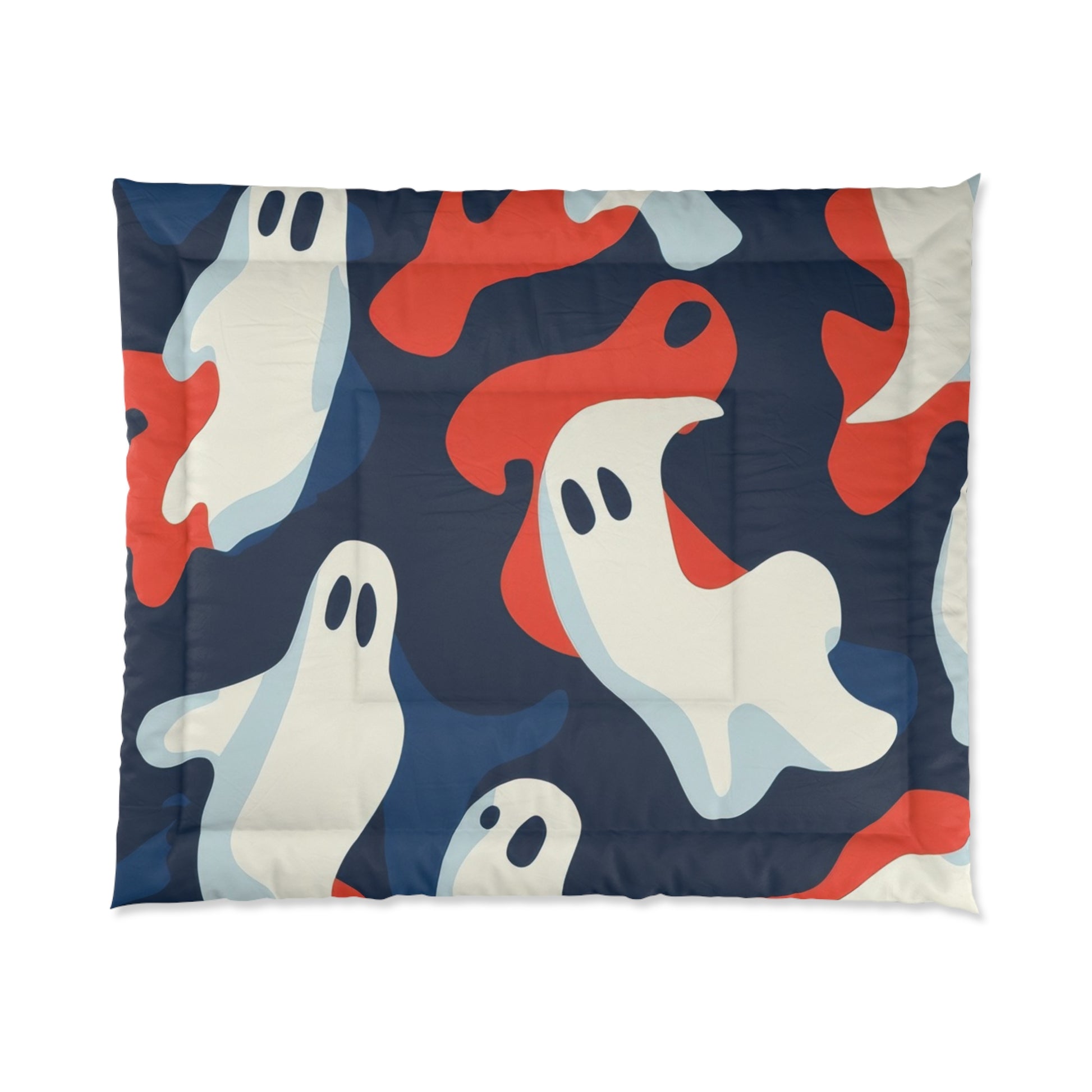 Camo Ghosts Comforter, Artsulli - Art is Long, Life is Short, Home Decor, Size, 104" × 88", , , , , 13736009899250