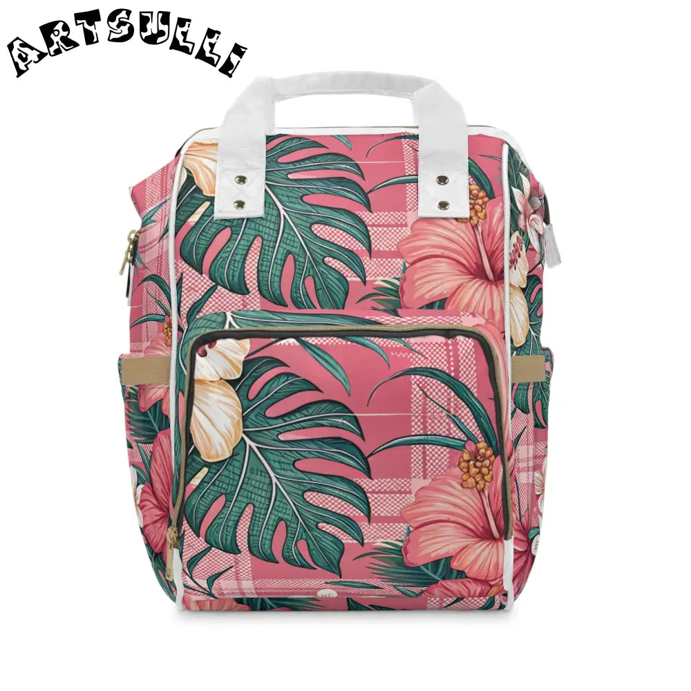 JAKKOUTTHEBXX Plaid x Floral Burgundy and Green Multifunctional