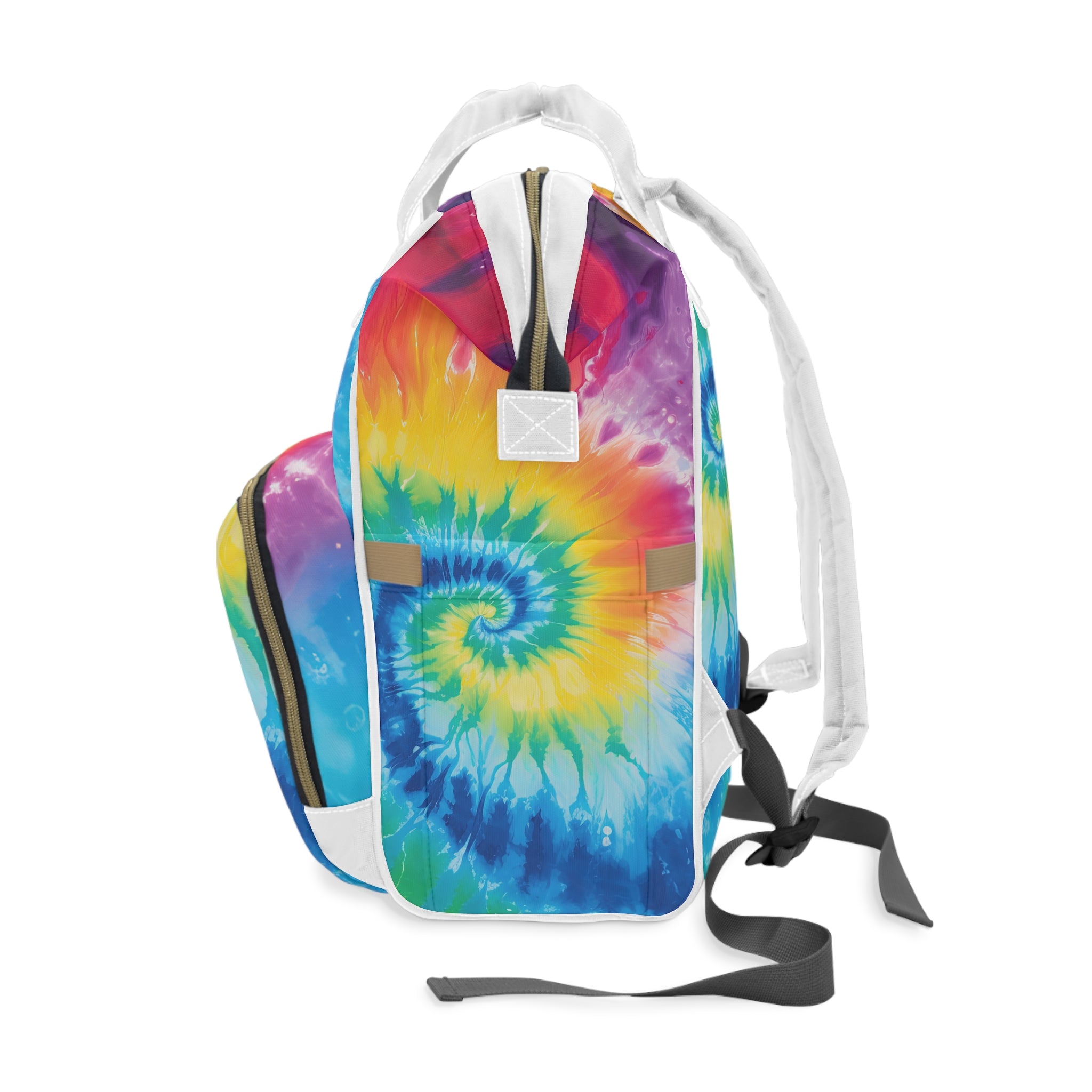 Tie Dye Multifunctional Diaper Backpack, Artsulli - Art is Long, Life is Short, Bags, , , , , , , 