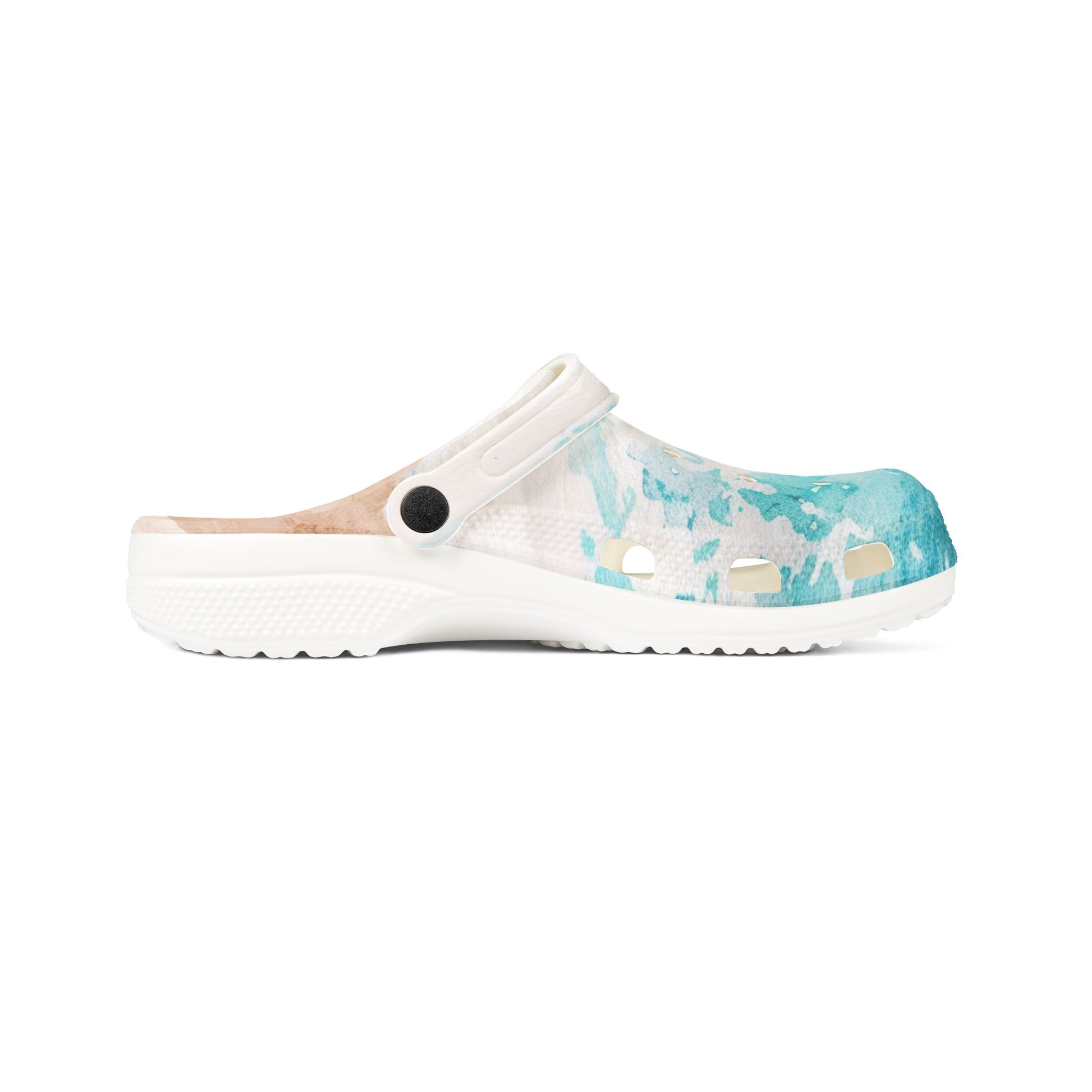 Seashore EVA Foam Rubber Shoes (AOP), Artsulli - Art is Long, Life is Short, Shoes, , , , , , , 