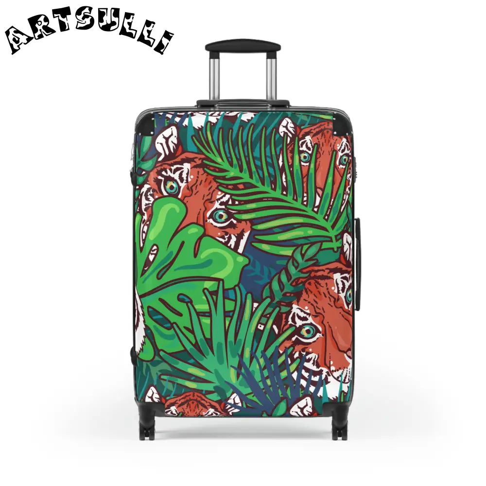 JAKKOUTTHEBXX Tropical Jungle Tigers Blue and Green Tropical Jungle