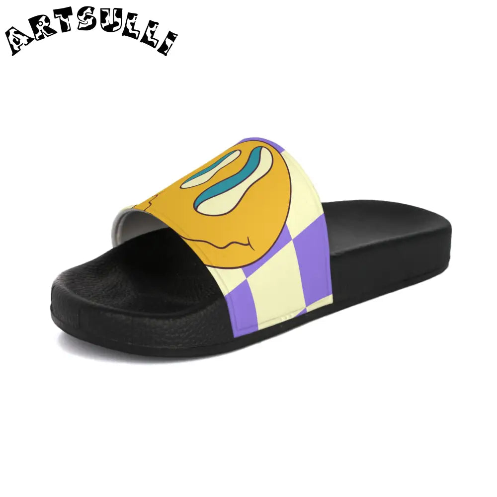 JAKKOUTTHEBXX Trippy Flower Power Motifs Men’s Slide Sandals