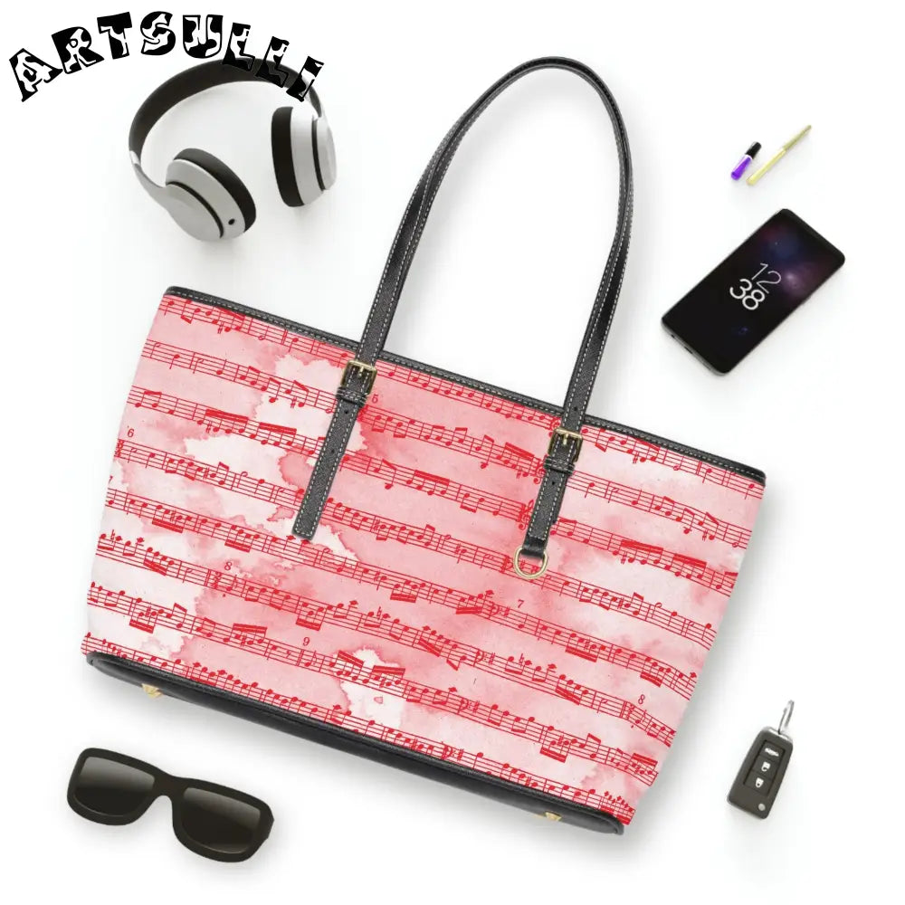 JAKKOUTTHEBXX Pink Music Score Shoulder Bag 2025