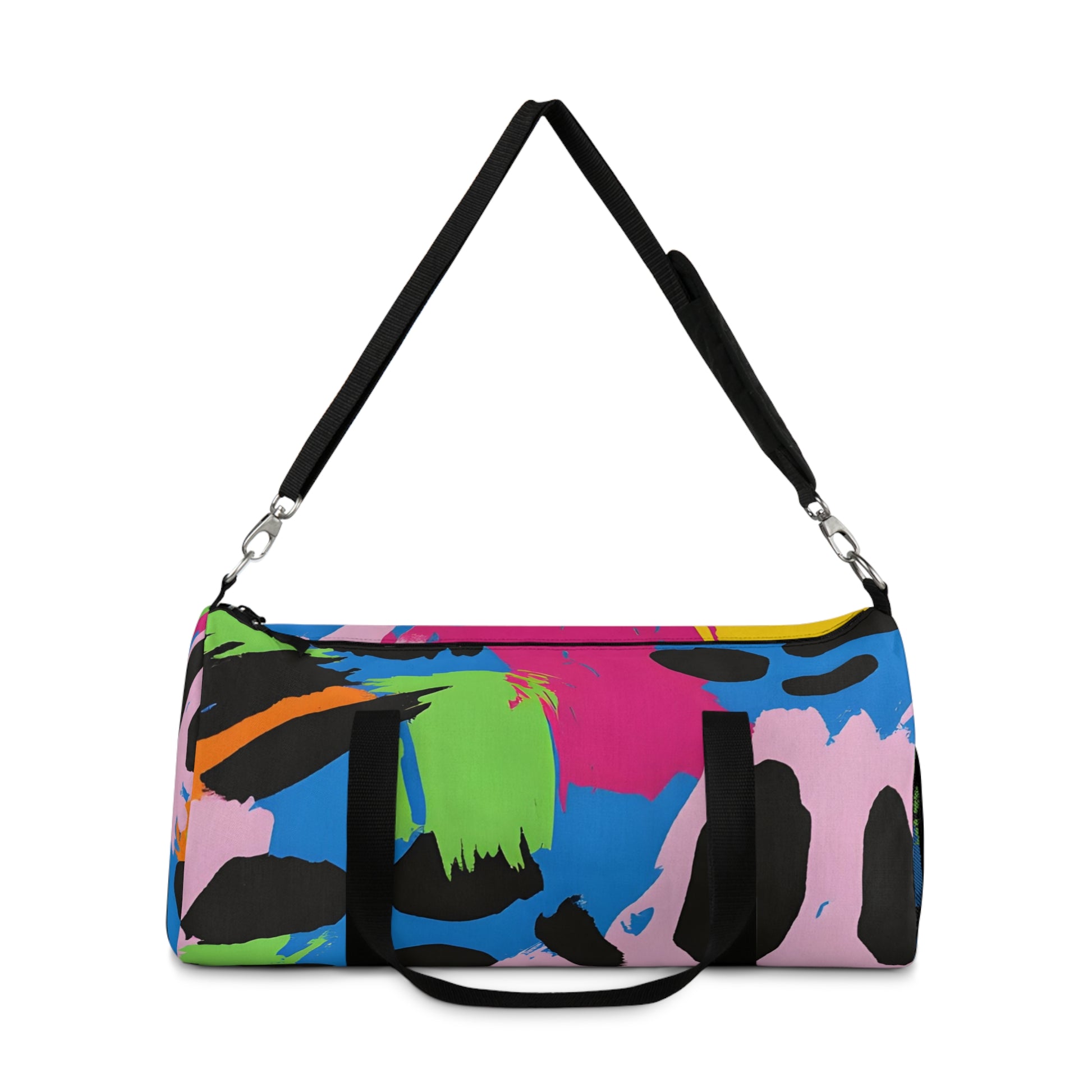 90s Neon Duffel Bag, Artsulli - Art is Long, Life is Short, Bags, , , , , , , 