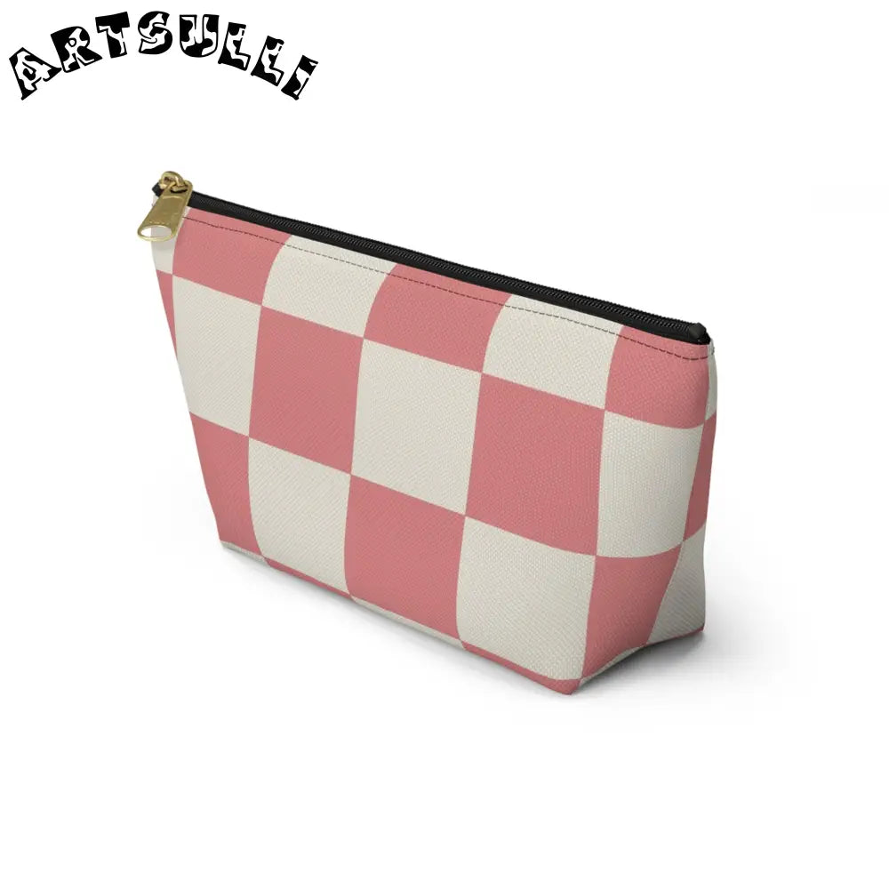 JAKKOUTTHEBXX Retro Checkered Grassland Sprites Accessory Pouch w