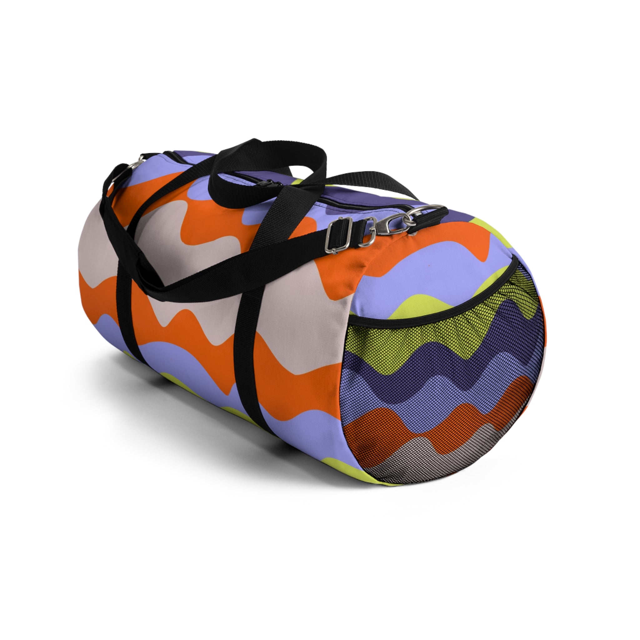 Waves II Red and Blue Duffel Bag, Artsulli - Art is Long, Life is Short, Bags, , , , , , , 