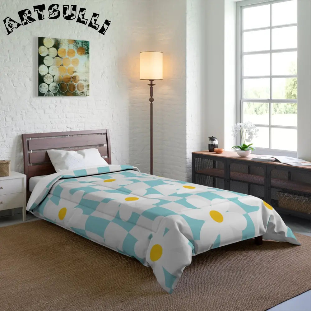JAKKOUTTHEBXX Trippy Check Garden Comforter JAKKOUTTHEBXX Artsulli