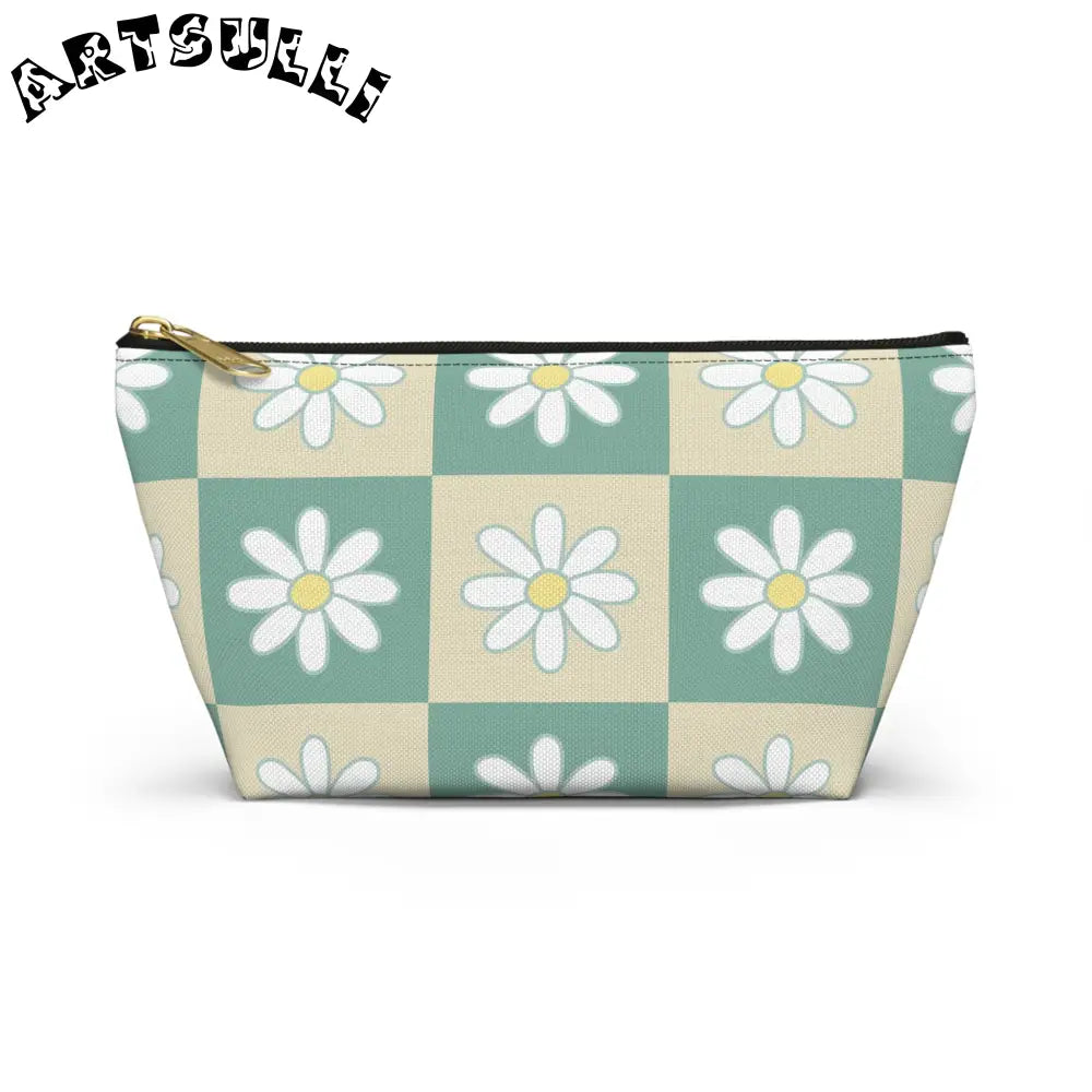 JAKKOUTTHEBXX Retro Daisy Checkerboard II Green and Tan Accessory