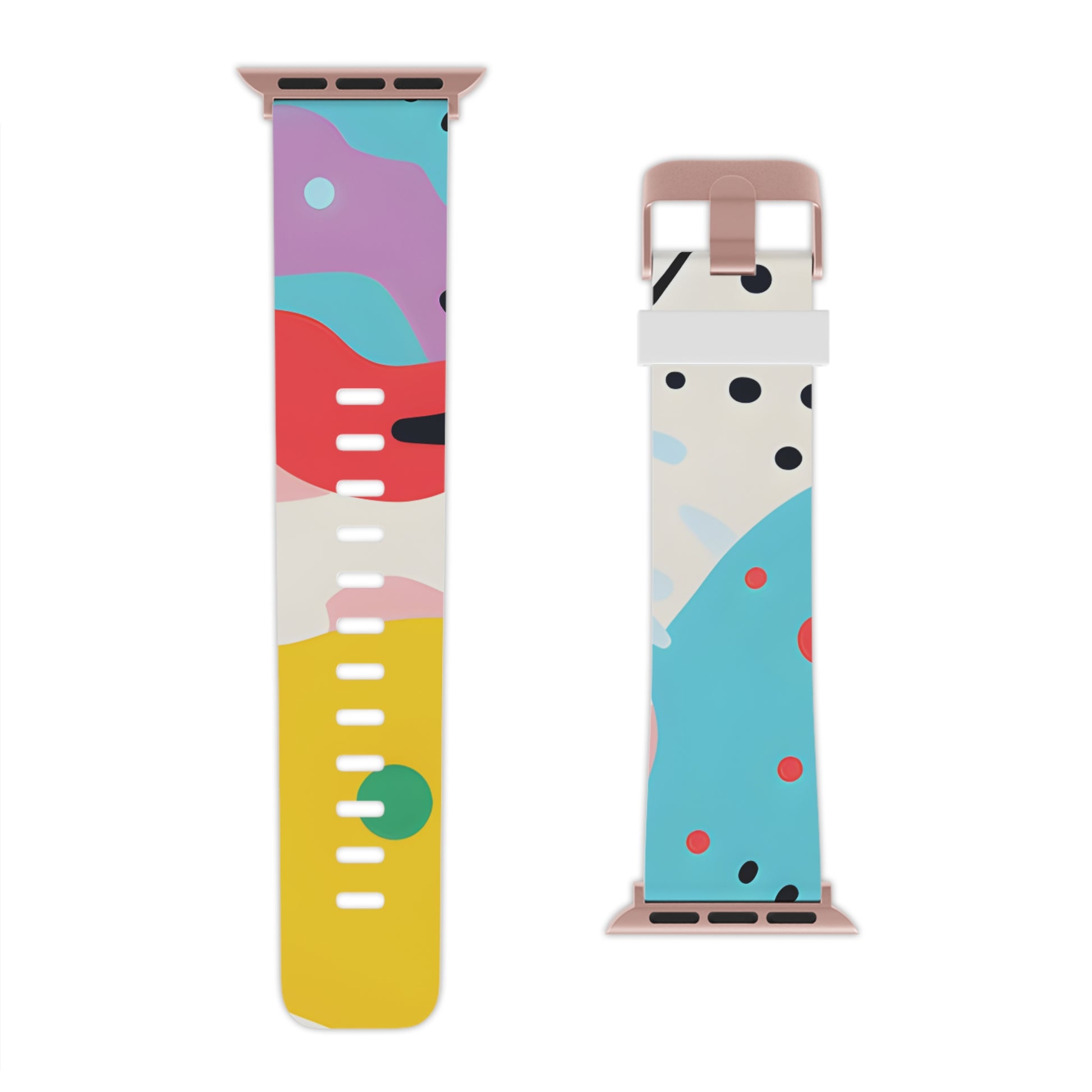 Colorful Abstract Shapes Surreal Watch Band for Apple Watch, Artsulli - Art is Long, Life is Short, Accessories, , , , , , , 
