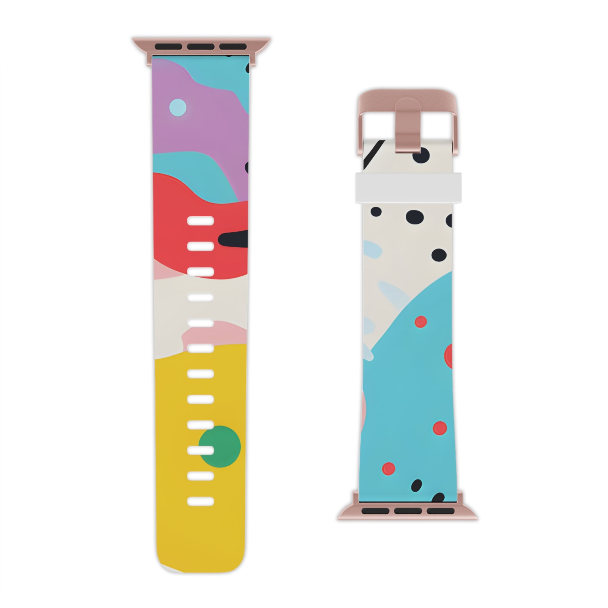 Colorful Abstract Shapes Surreal Watch Band for Apple Watch, Artsulli - Art is Long, Life is Short, Accessories, , , , , , , 
