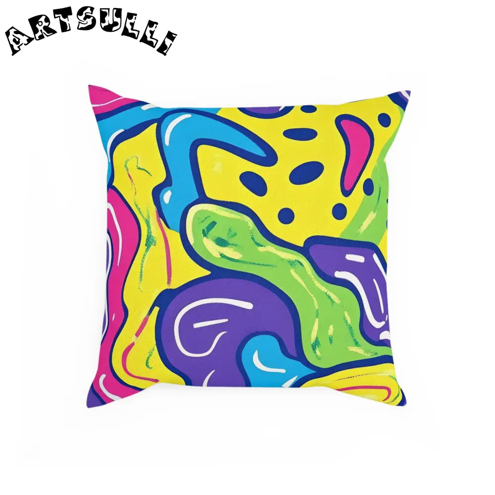 JAKKOUTTHEBXX Colorful Abstract Art Cotton Drill Pillow 2025