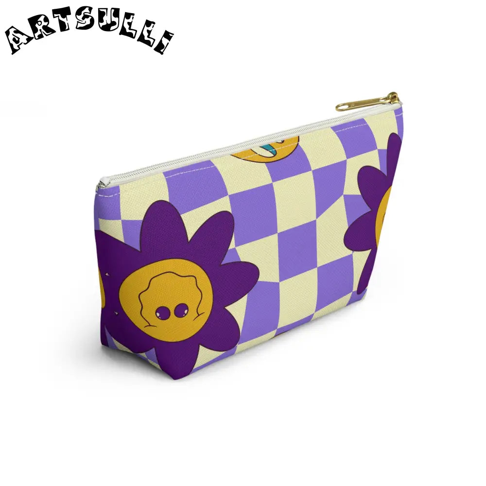 JAKKOUTTHEBXX Trippy Flower Power Motifs Accessory Pouch w T-bottom