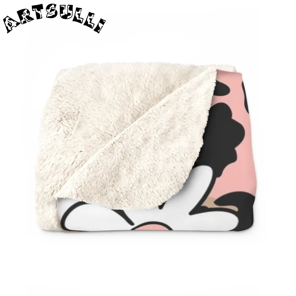 JAKKOUTTHEBXX Sutfin Ghosts Pop Art Sherpa Fleece Blanket
