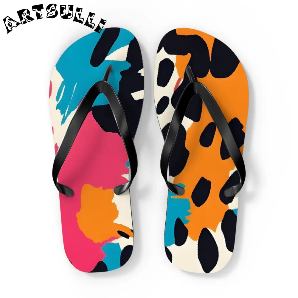 JAKKOUTTHEBXX Wild Brush Strokes x Animal Print Multi-Color Flip