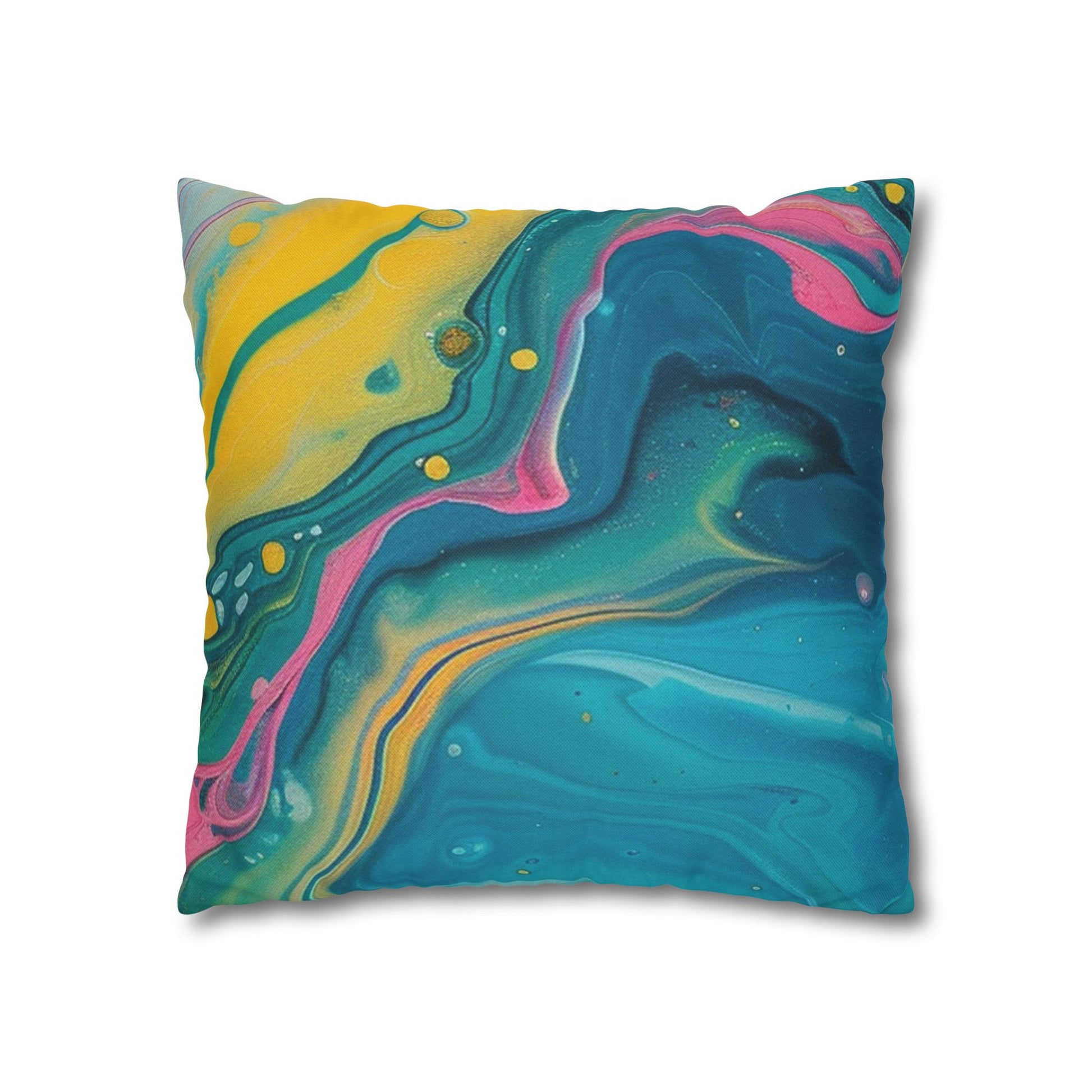 Spun Polyester Square Pillowcase, Artsulli - Art is Long, Life is Short, Home Decor, , , , , , , 