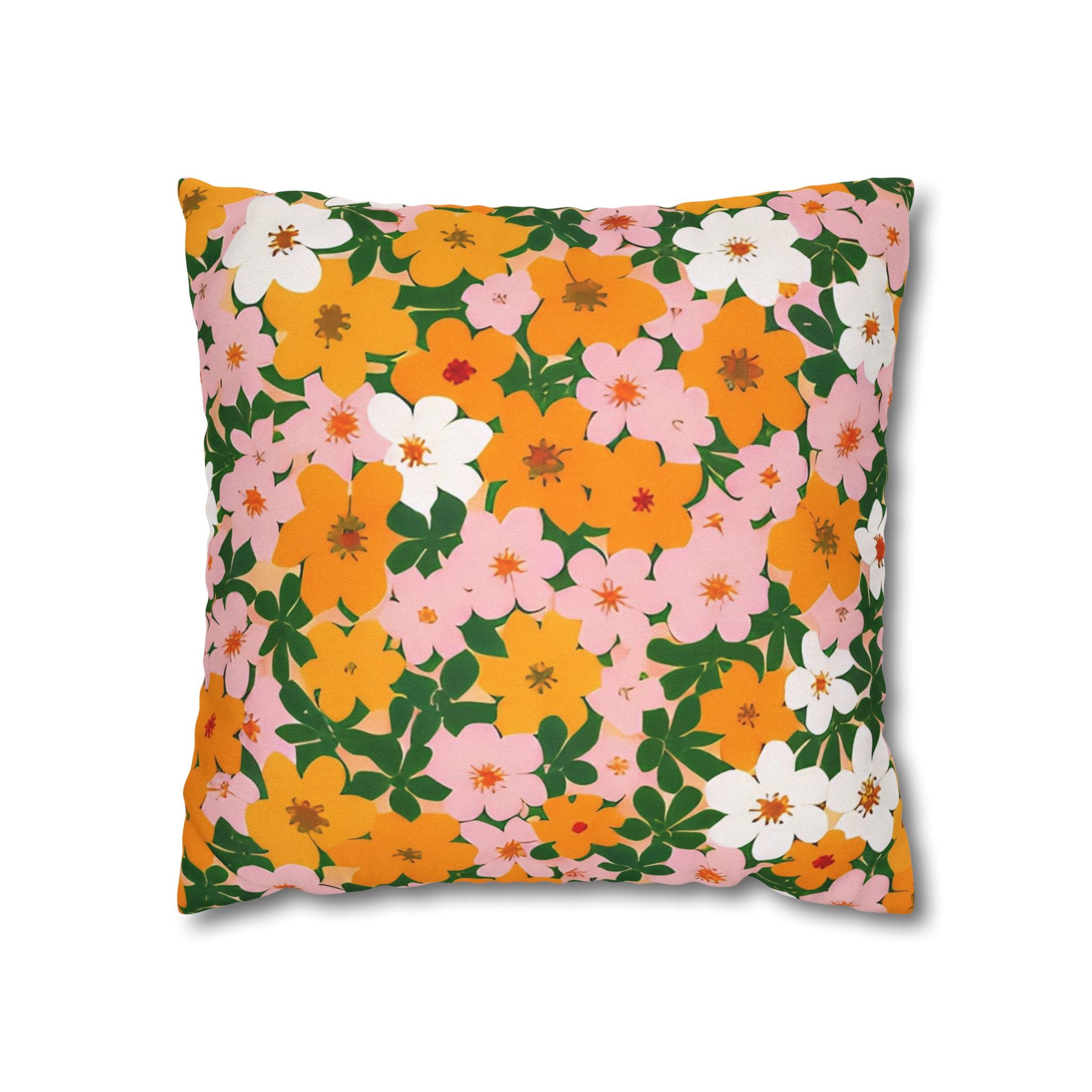 Spun Polyester Square Pillowcase, Artsulli - Art is Long, Life is Short, Home Decor, Size, 16" × 16", , , , , 21000273066689452570