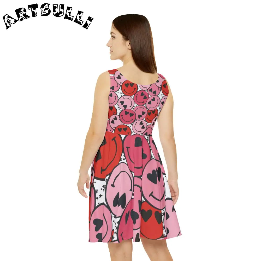 JAKKOUTTHEBXX Smiley Face x Heart Eyes II Pink and Red Women’s