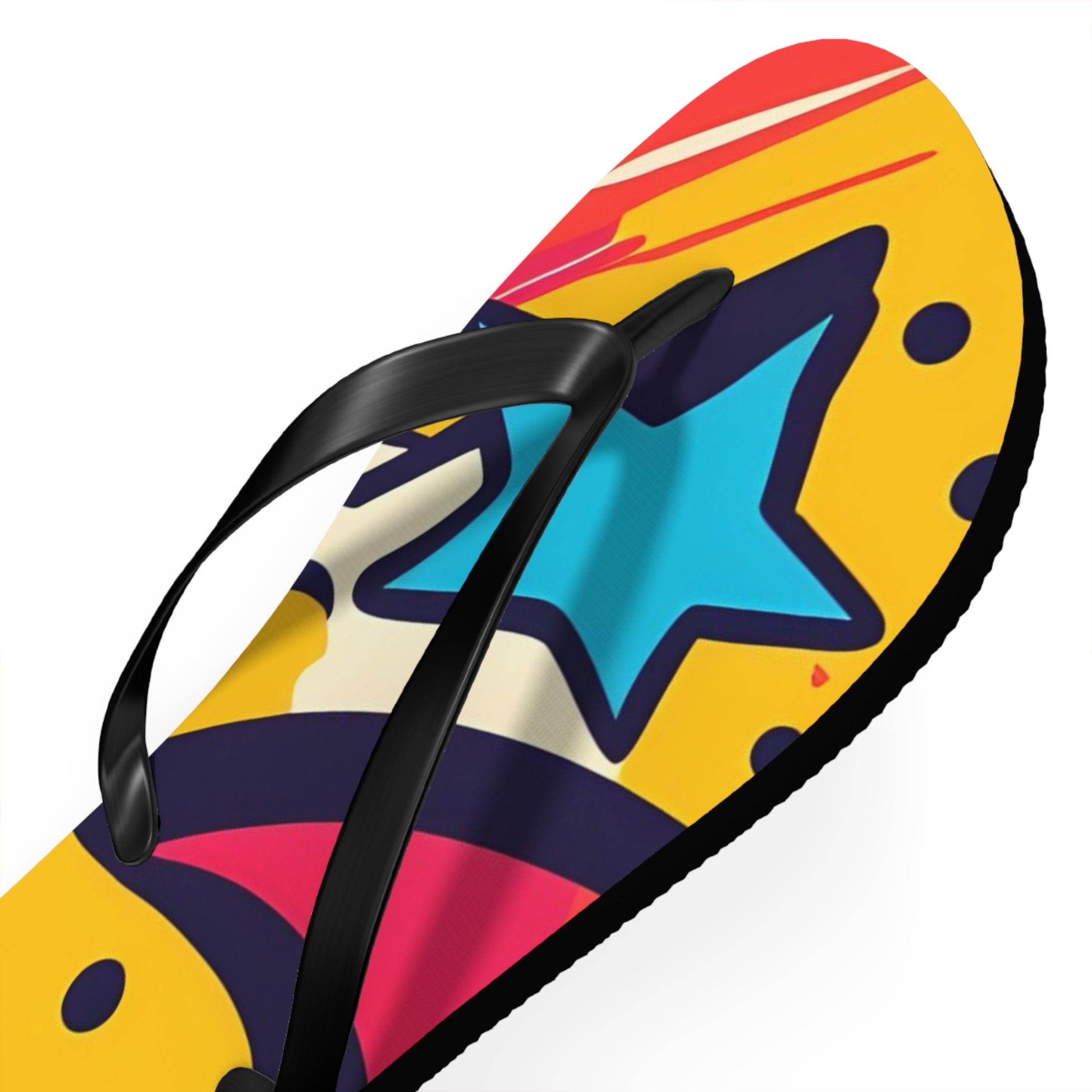 Comic x Pop Art Flip Flops, Artsulli - Art is Long, Life is Short, Shoes, , , , , , , 