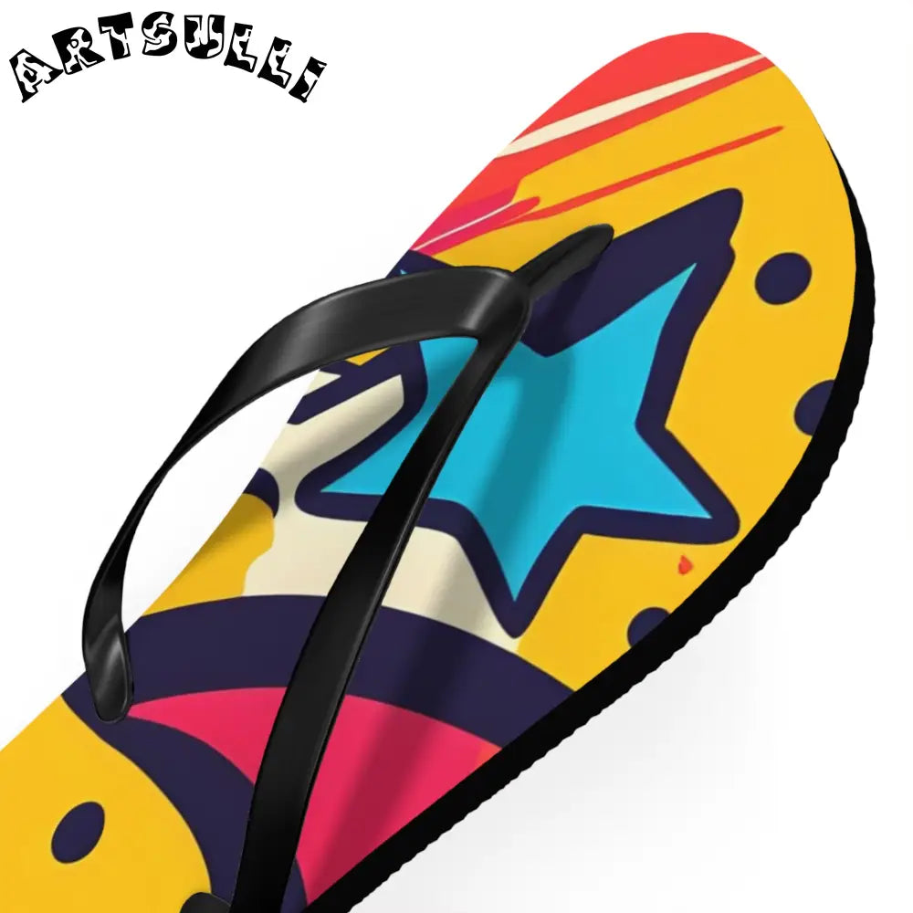JAKKOUTTHEBXX Comic x Pop Art Flip Flops JAKKOUTTHEBXX Artsulli