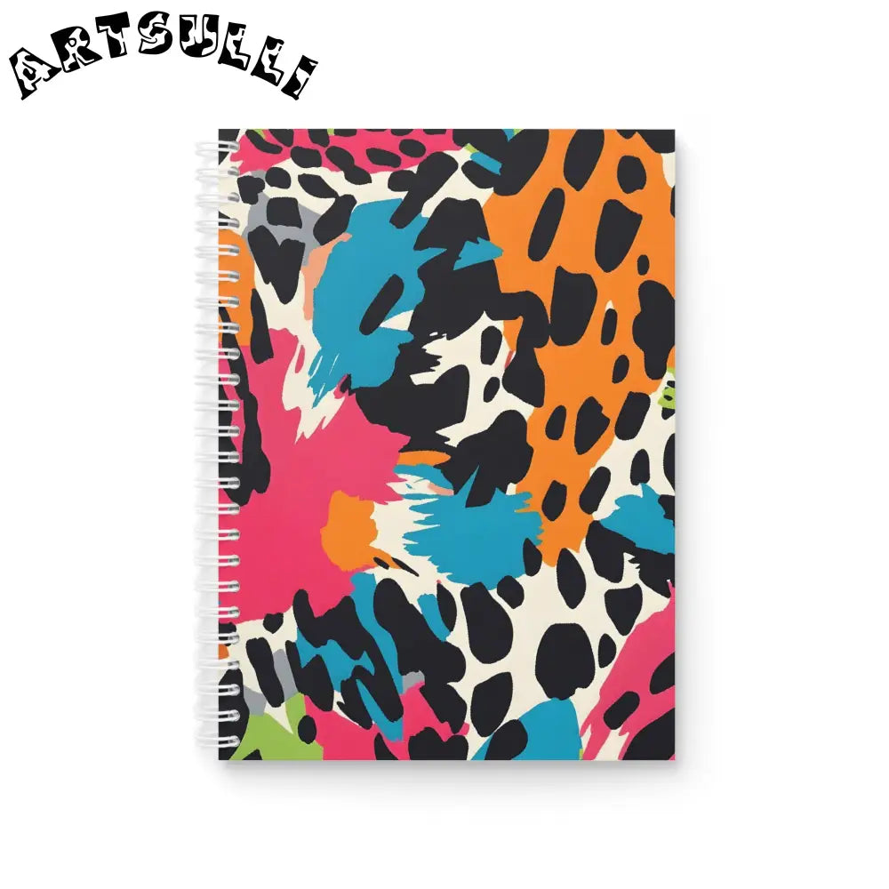 JAKKOUTTHEBXX Wild Brush Strokes x Animal Print Multi-Color Spiral