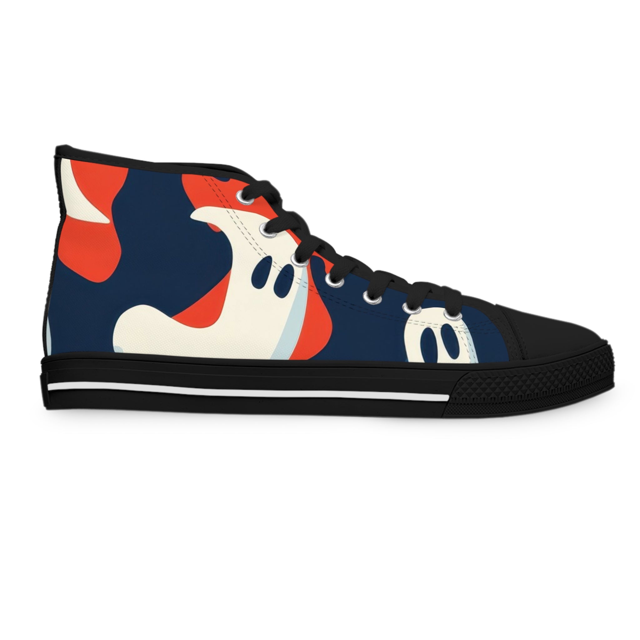 Camo Ghosts Women's High Top Sneakers, Artsulli - Art is Long, Life is Short, Shoes, , , , , , , 
