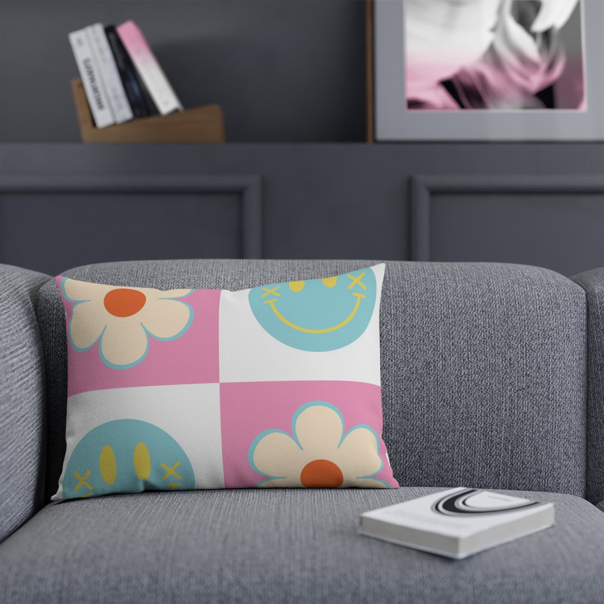 Madotsukis Grin Bloom Cushion, Artsulli - Art is Long, Life is Short, Home Decor, , , , , , , 