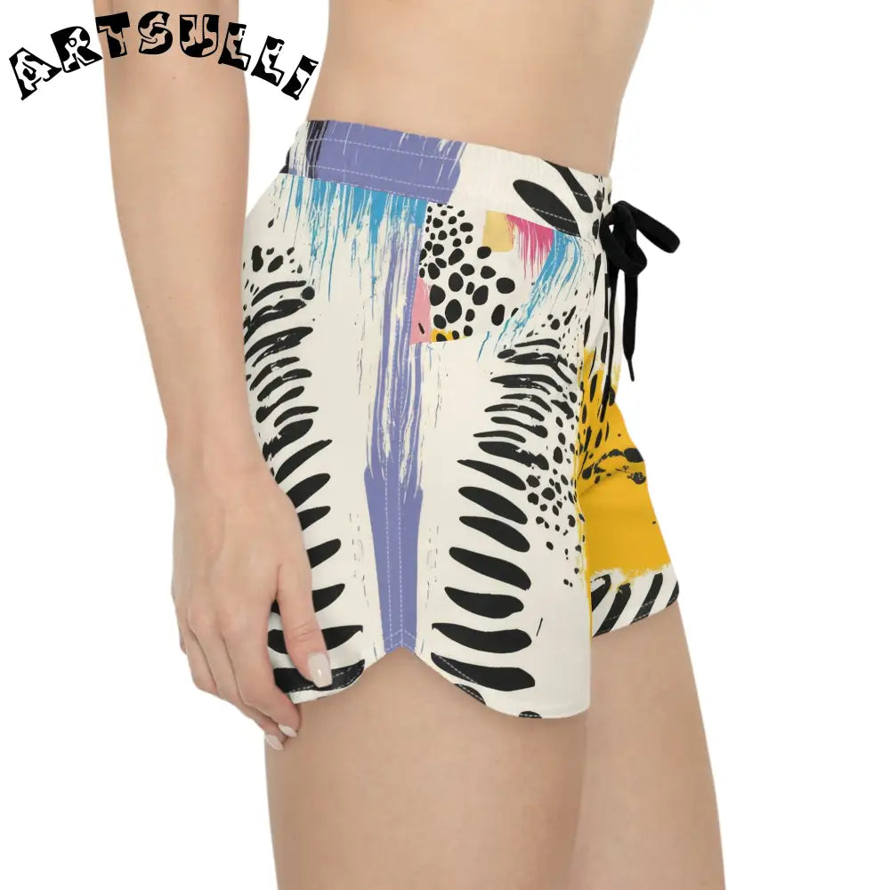 JAKKOUTTHEBXX Rae Zebra Rhapsody II Women’s Casual Shorts (AOP)