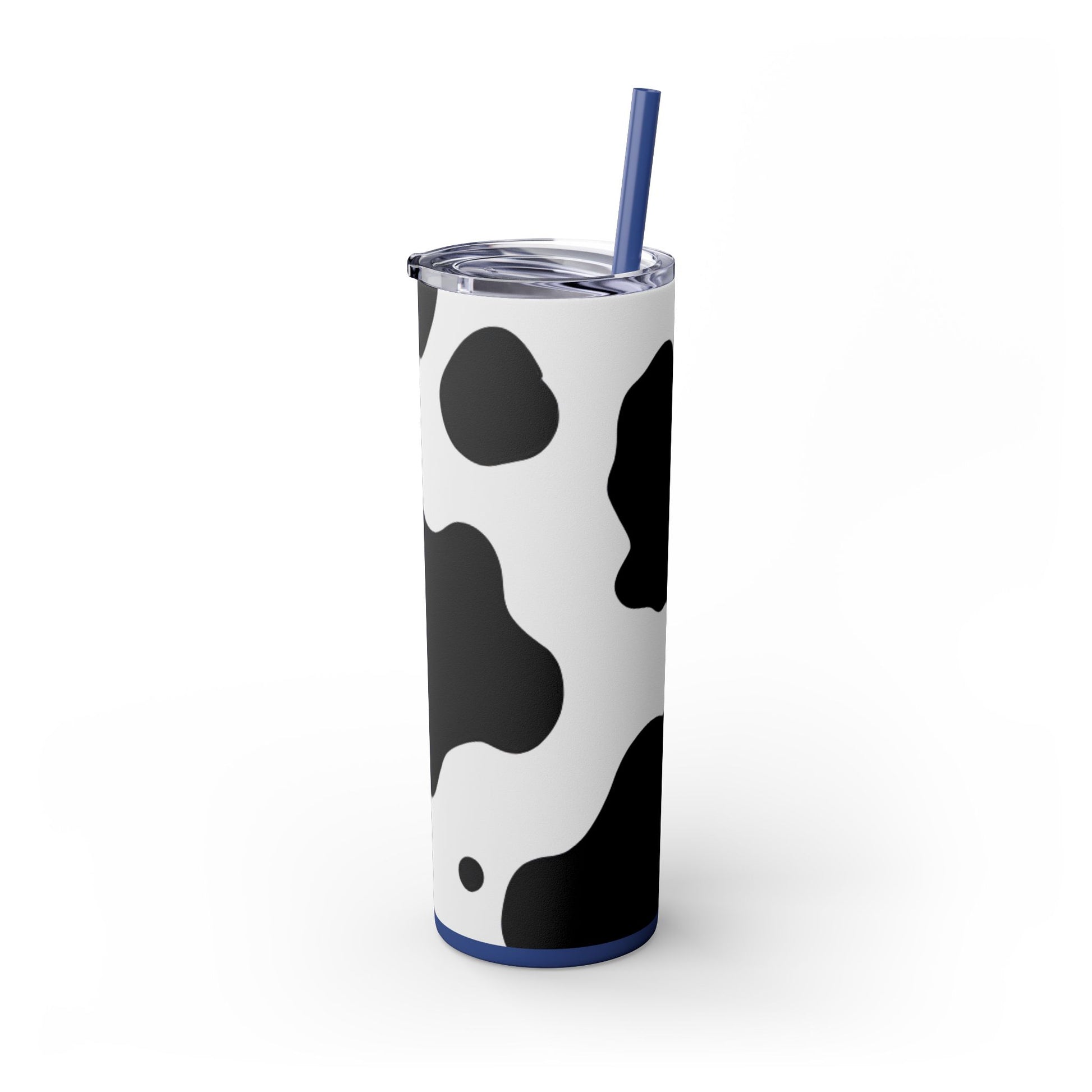 Cow Print Focus Skinny Tumbler with Straw, 20oz, Artsulli - Art is Long, Life is Short, Mug, , , , , , , 