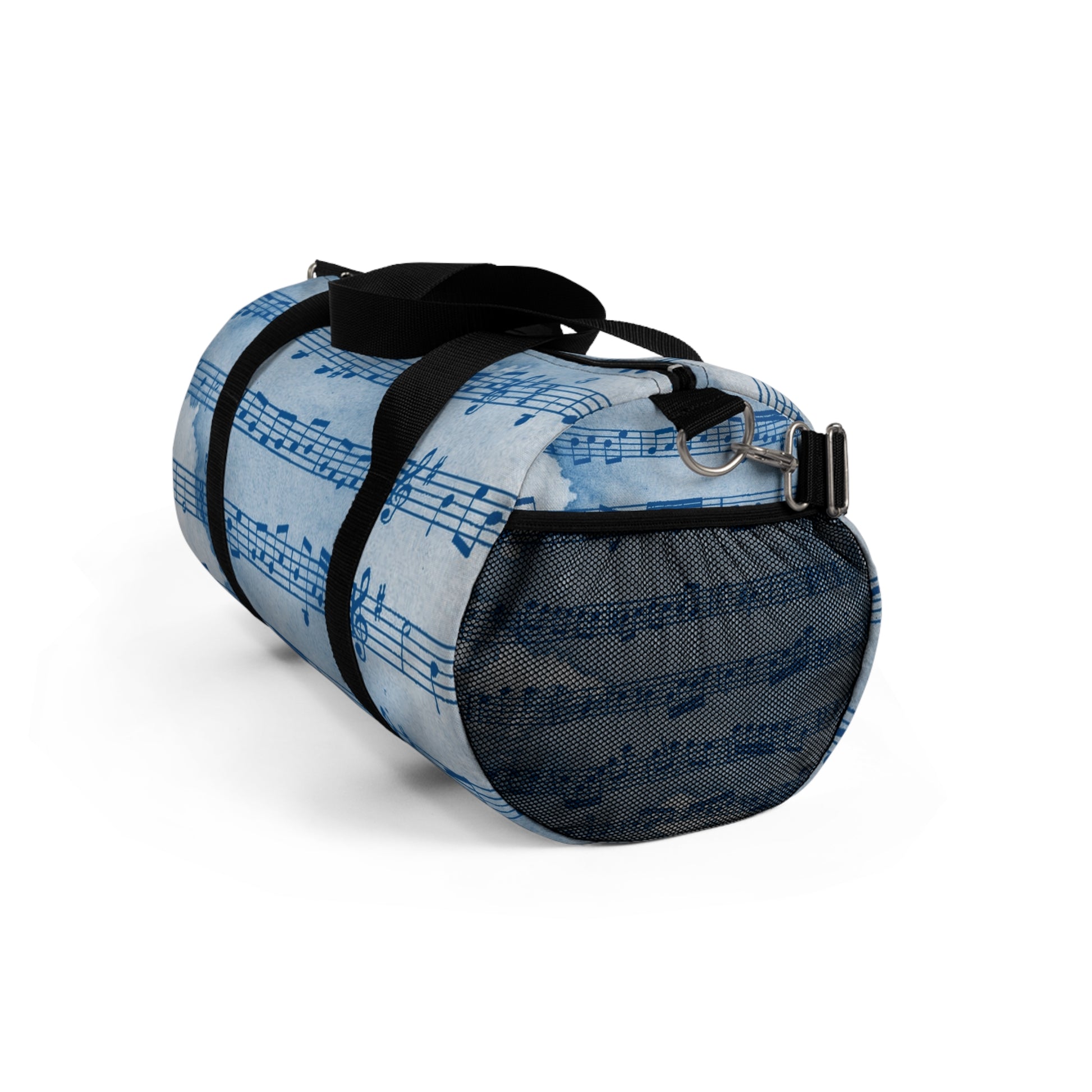 Drip Spill Type Beat Sheet Music Blue Duffel Bag, Artsulli - Art is Long, Life is Short, Bags, , , , , , , 