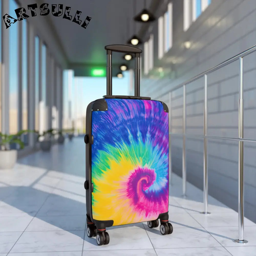 JAKKOUTTHEBXX Tie-Dye Artwork Rolling Suitcase 2025