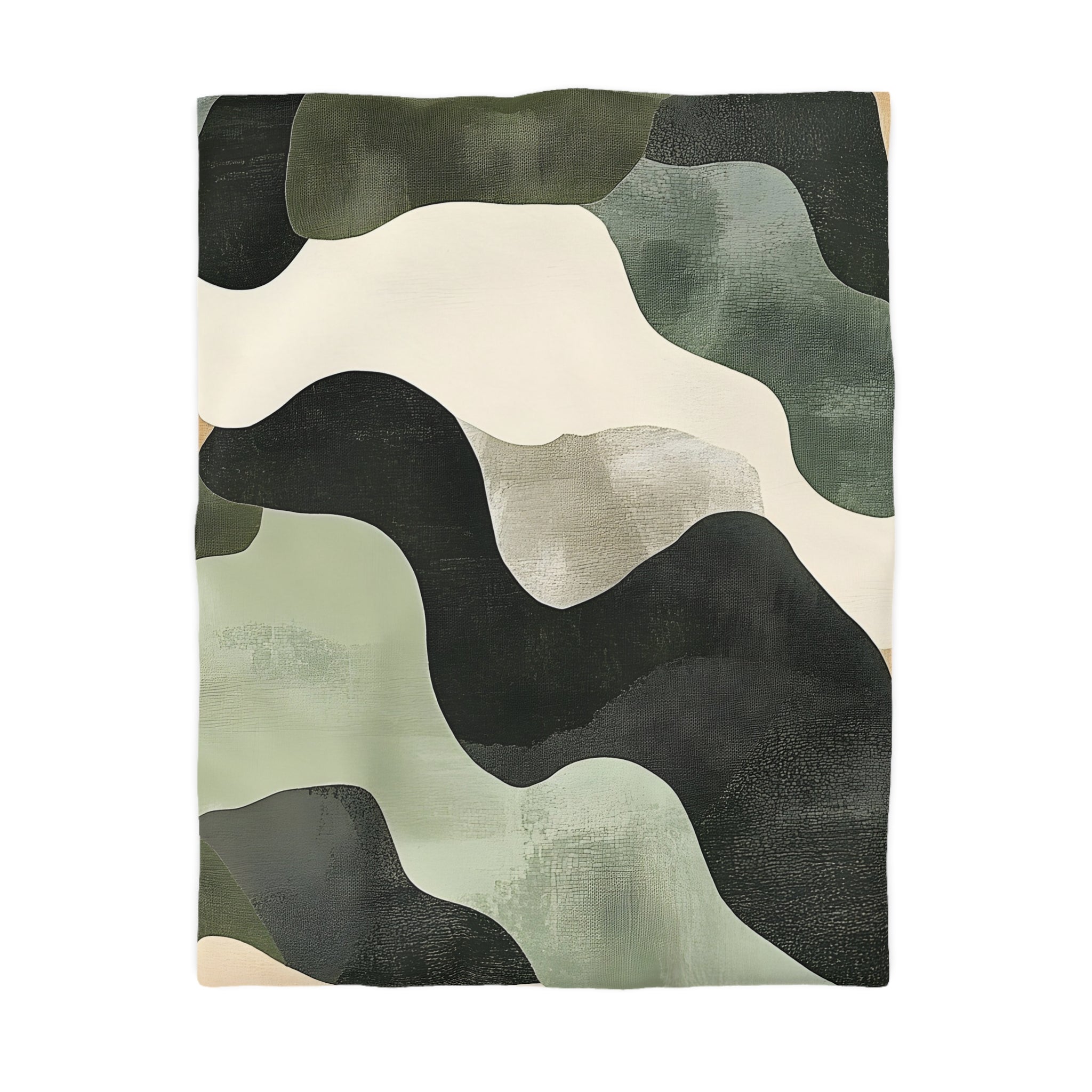 Camo Art Microfiber Duvet Cover, Artsulli - Art is Long, Life is Short, Home Decor, Size, Twin, Color, White, , , 13464413537047