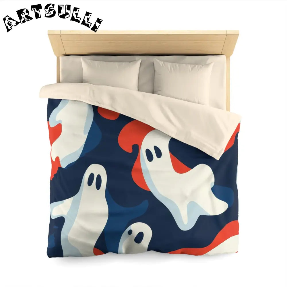 JAKKOUTTHEBXX Camo Ghosts Microfiber Duvet Cover JAKKOUTTHEBXX