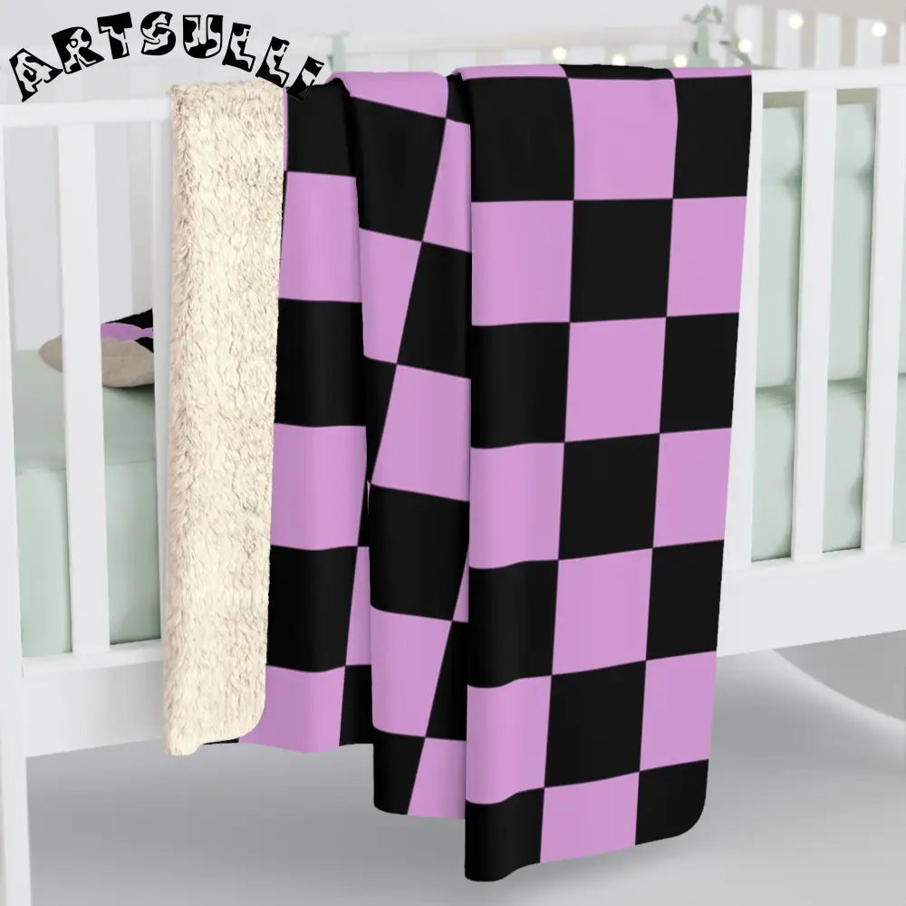JAKKOUTTHEBXX Pixel Punk Vision Sherpa Fleece Blanket JAKKOUTTHEBXX