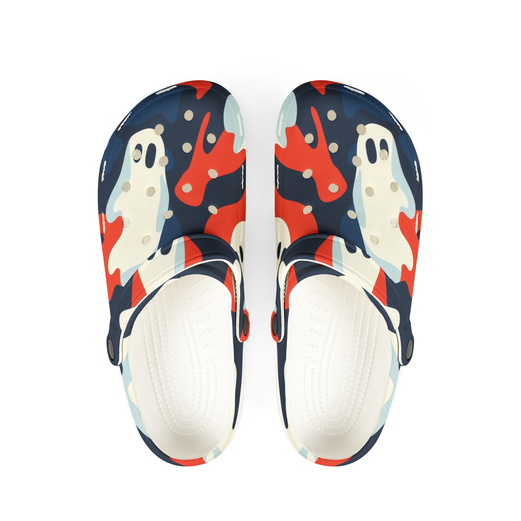 Camo Ghosts EVA Foam Rubber Shoes (AOP), Artsulli - Art is Long, Life is Short, Shoes, Size, US 6 (Women's), Color, White, , , 14360100324321