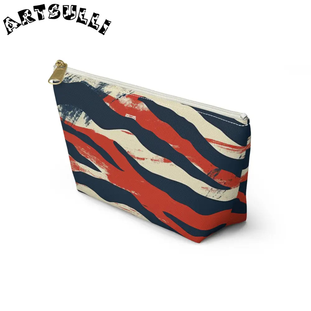 JAKKOUTTHEBXX Capricious Tiger Wave Accessory Pouch w T-bottom