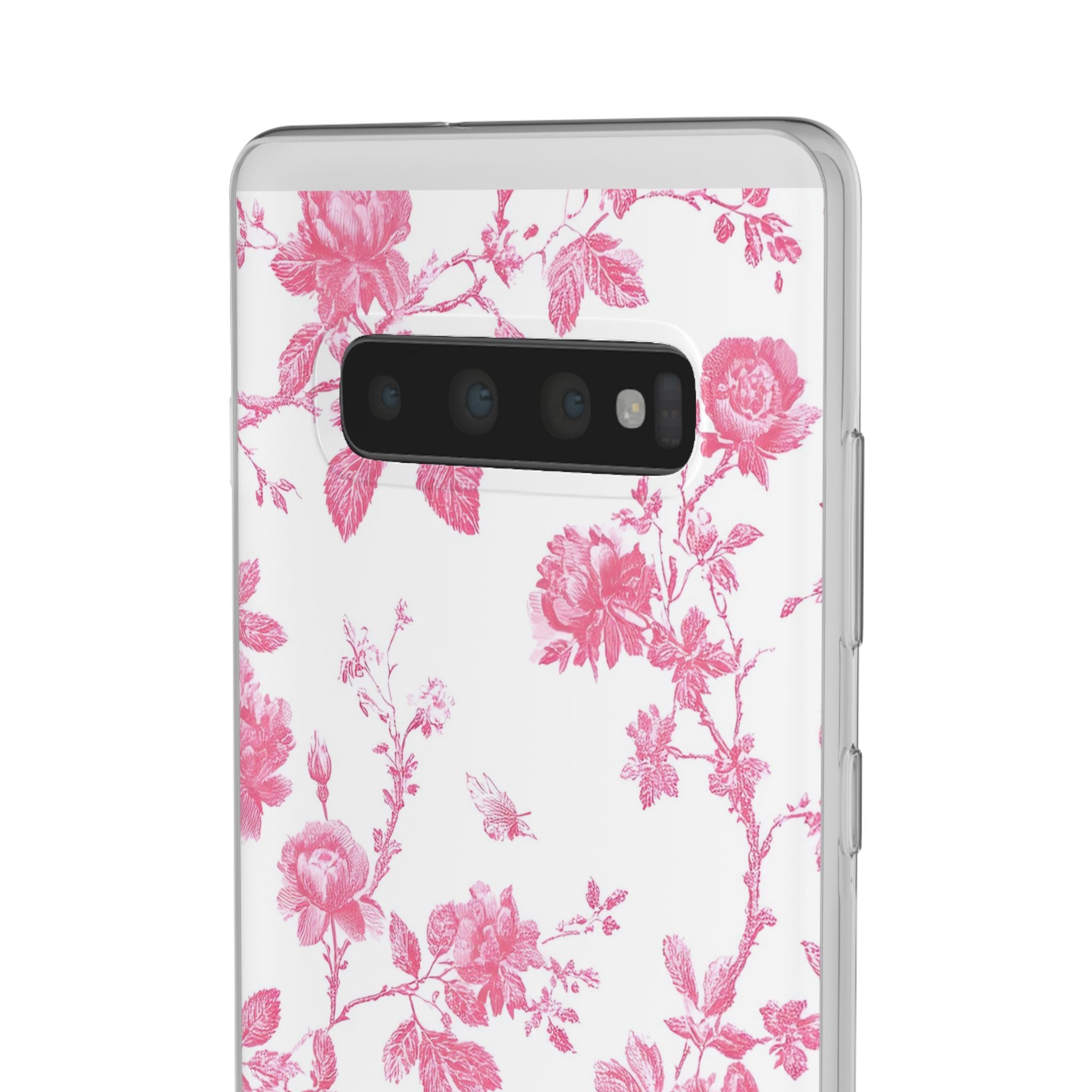 Pink and White Floral iPhone Case