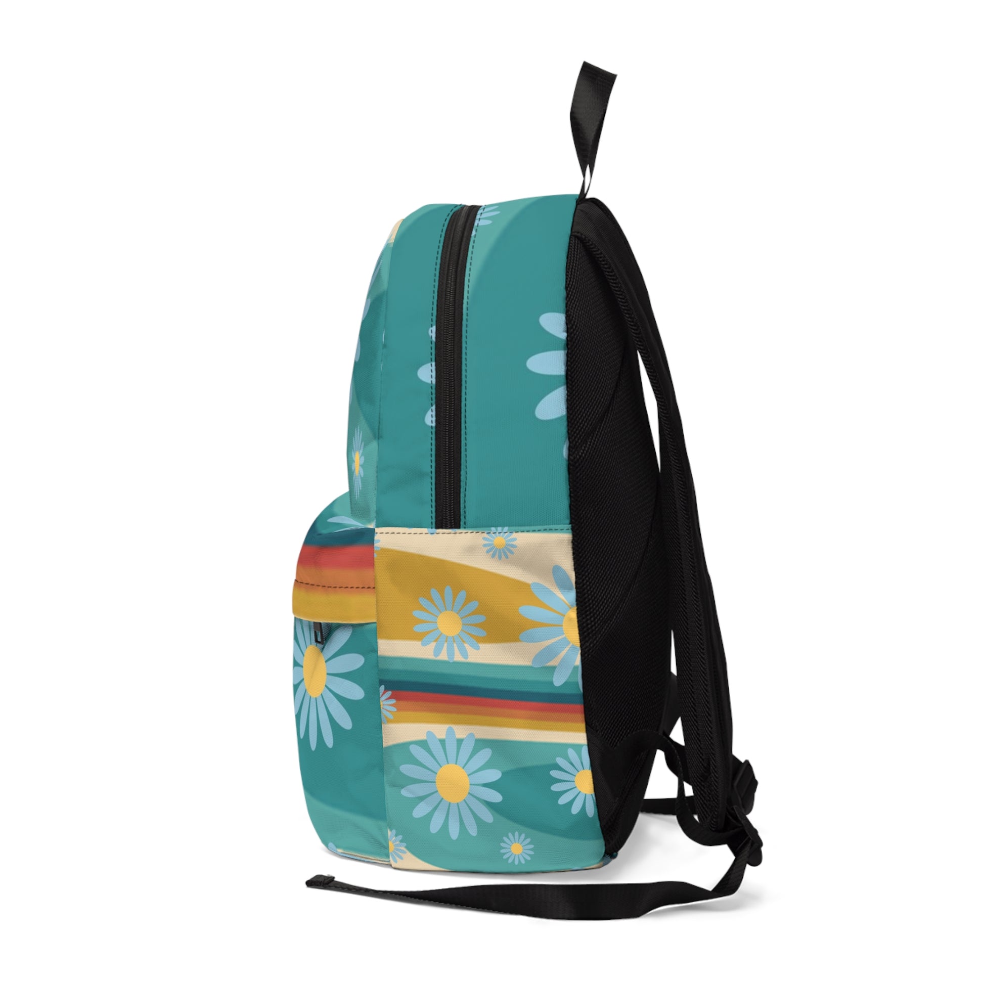 Psychedelic Floral Hills Multi-Color Unisex Classic Backpack, Artsulli - Art is Long, Life is Short, Bags, , , , , , , 