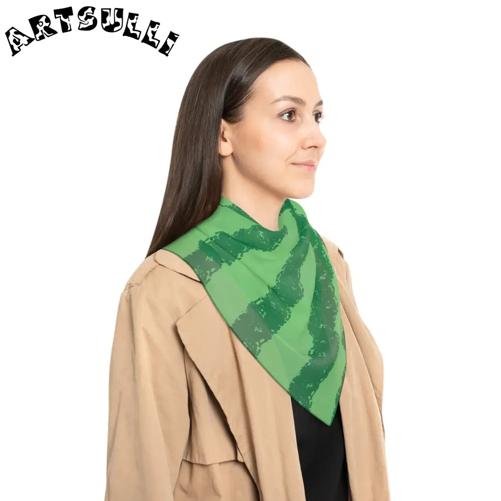JAKKOUTTHEBXX Watermelon Green Poly Scarf JAKKOUTTHEBXX Artsulli