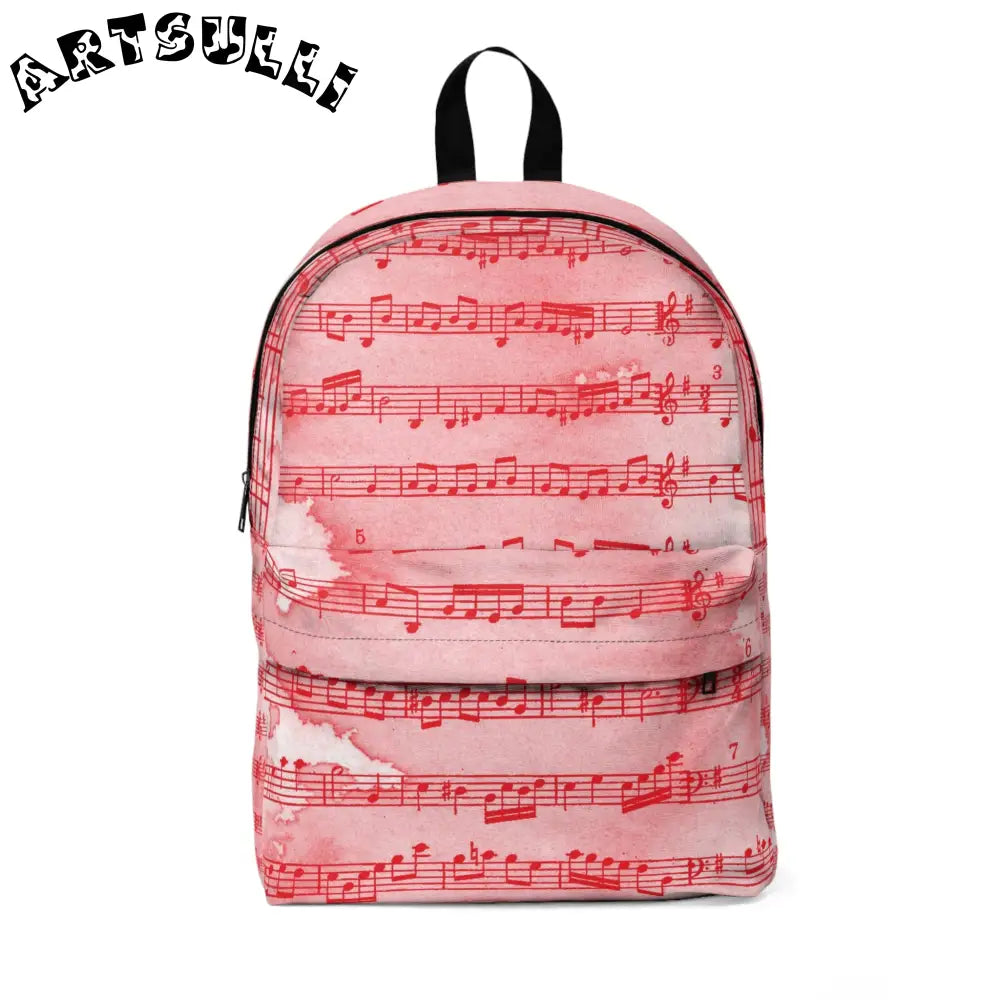 JAKKOUTTHEBXX Pink Musical Note Backpack 2025