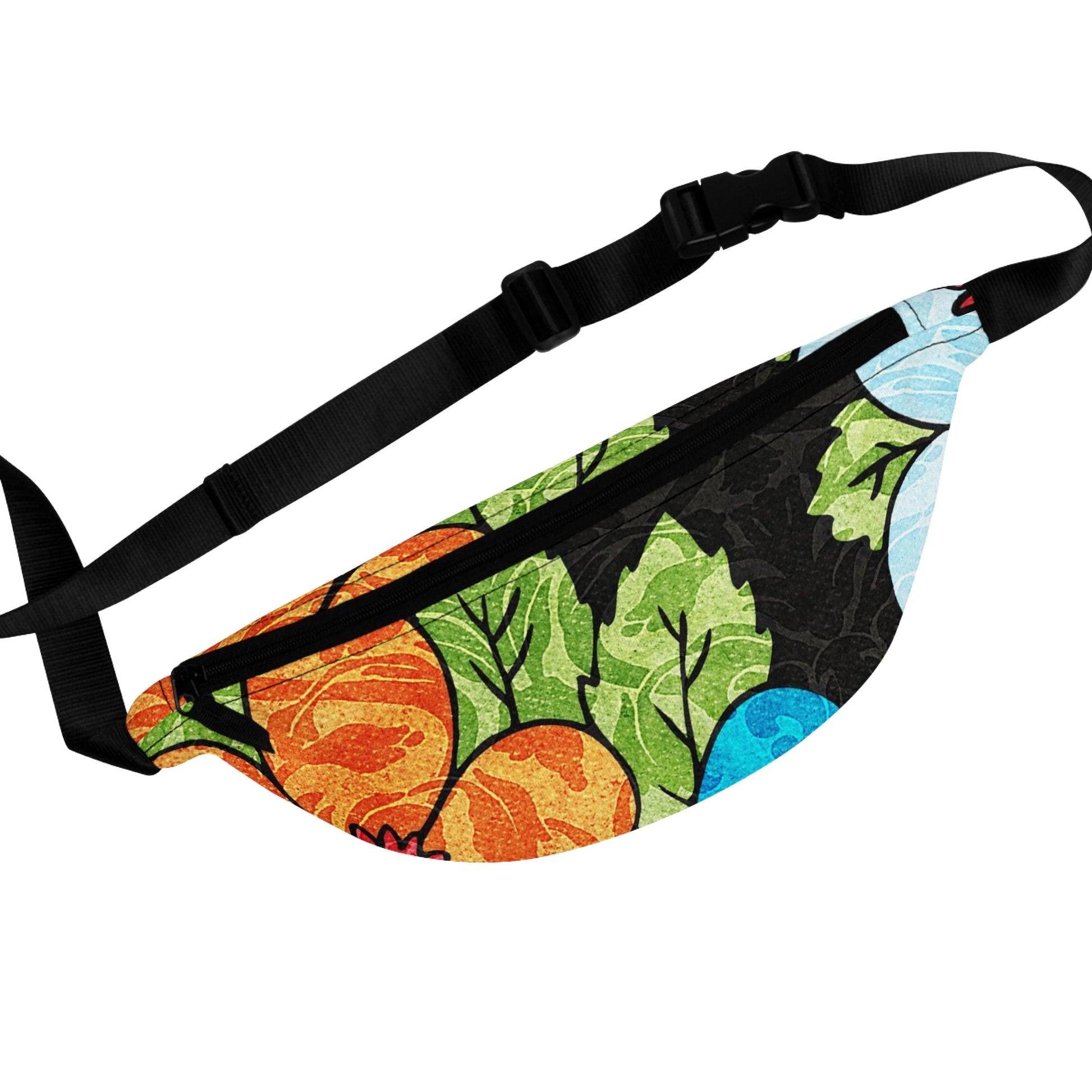 Groovy Black Floral Kl Fanny Pack, Artsulli - Art is Long, Life is Short, Bags, Size, One size, , , , , 68476392277851106607