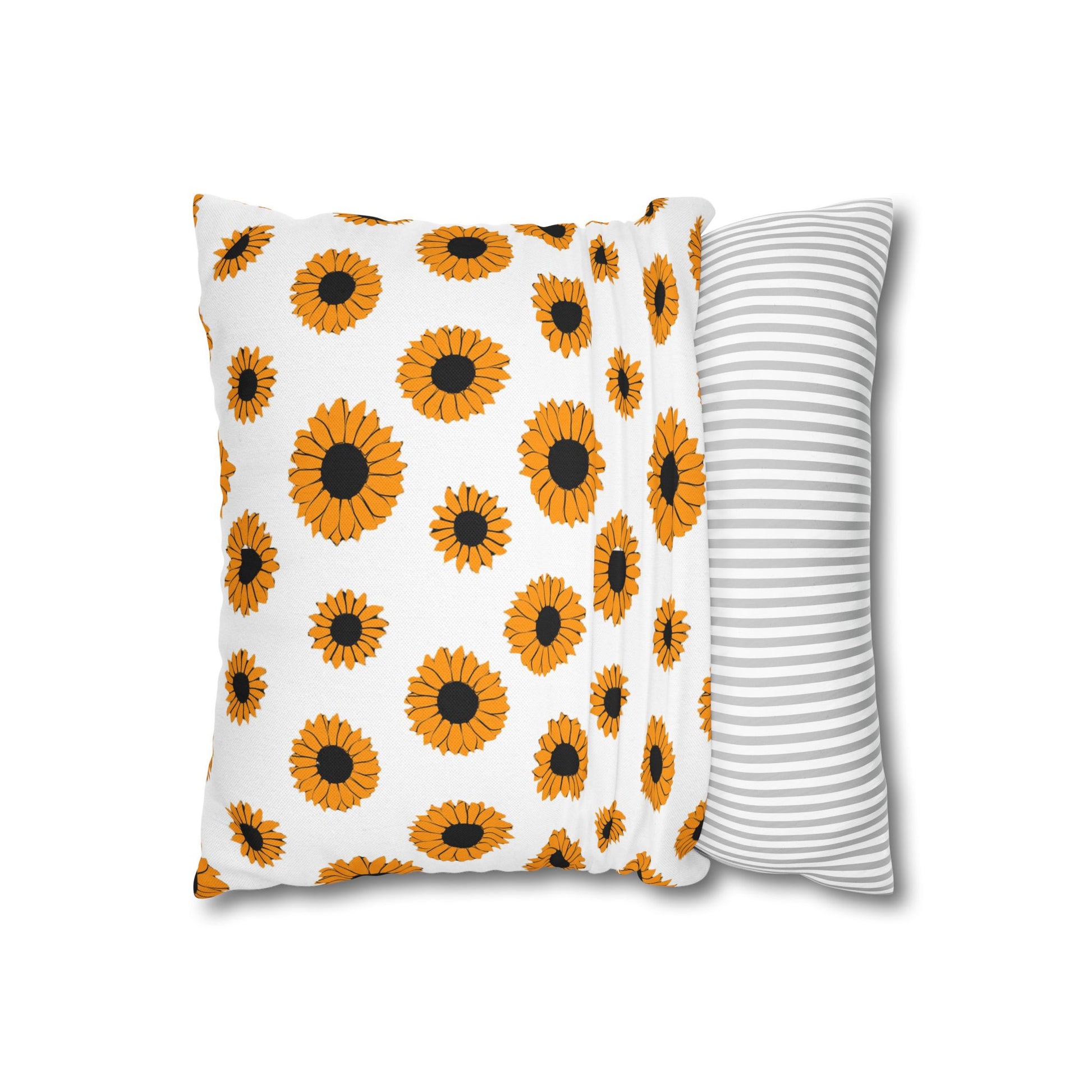 Sunflowers Spun Polyester Square Pillowcase, Artsulli - Art is Long, Life is Short, Home Decor, , , , , , , 
