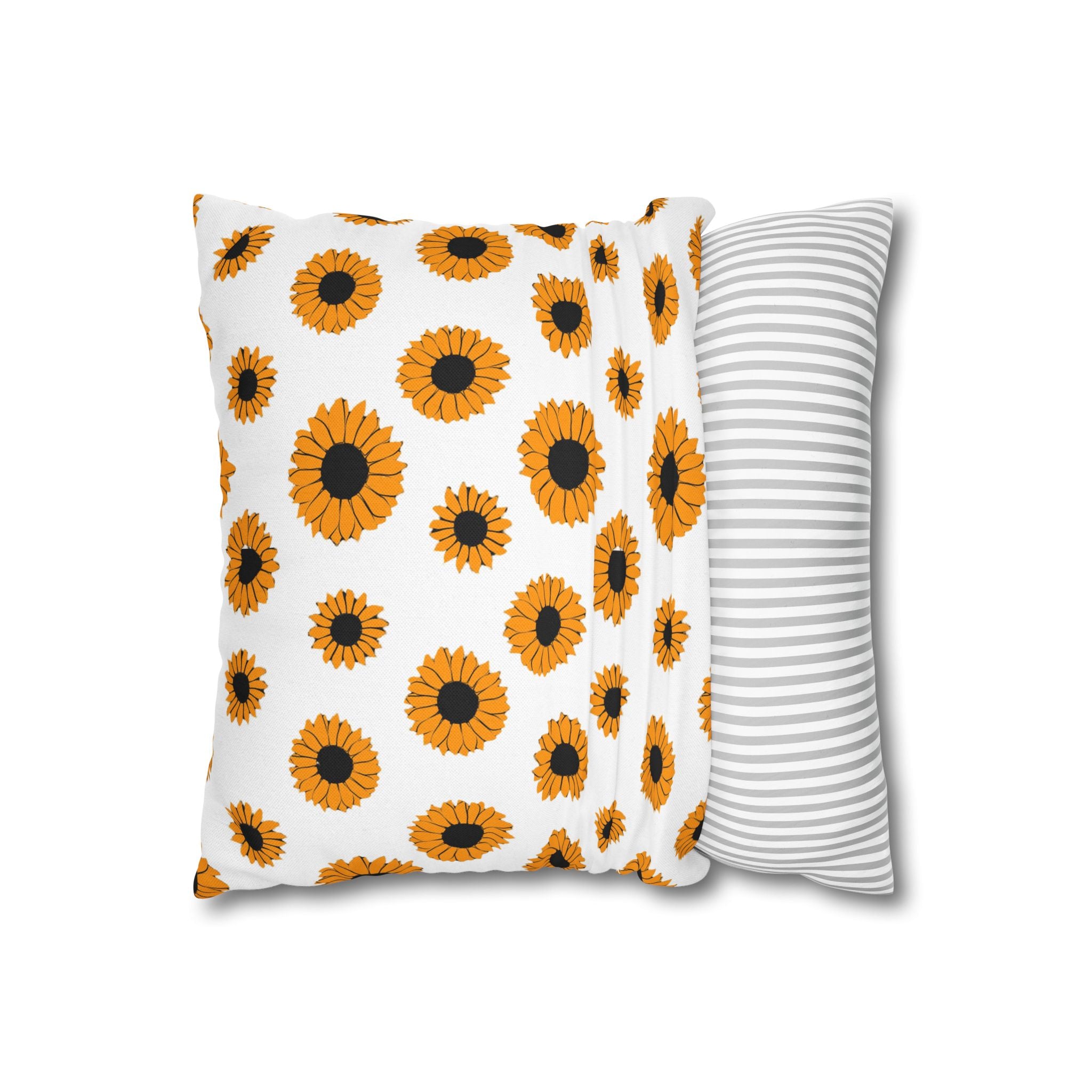 Sunflowers Spun Polyester Square Pillowcase, Artsulli - Art is Long, Life is Short, Home Decor, , , , , , , 