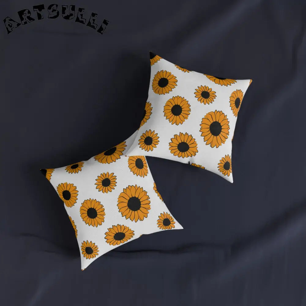 JAKKOUTTHEBXX Sunflowers Square Pillow JAKKOUTTHEBXX Artsulli - Art