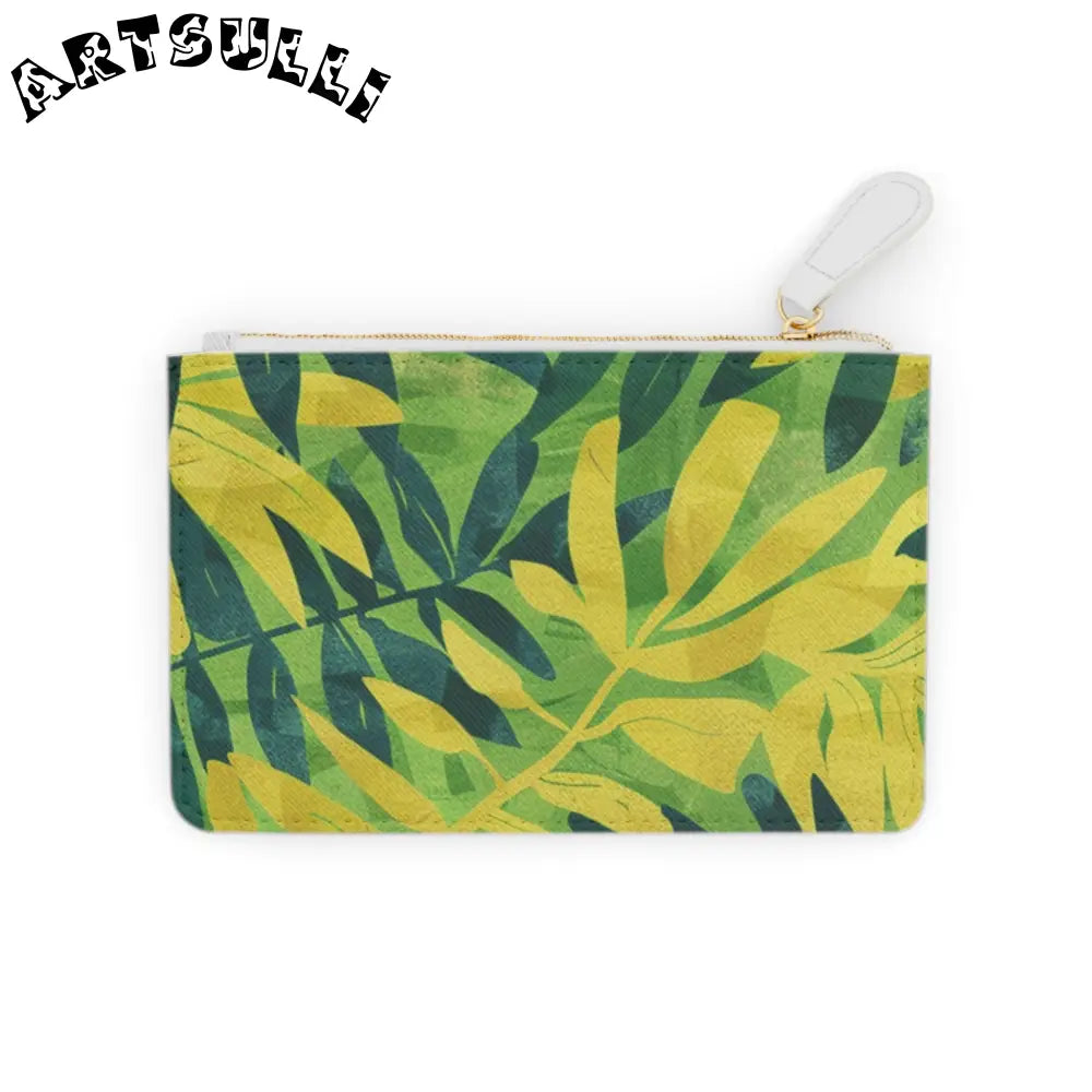 JAKKOUTTHEBXX Tropical Leaf Mini Clutch Bag JAKKOUTTHEBXX Artsulli