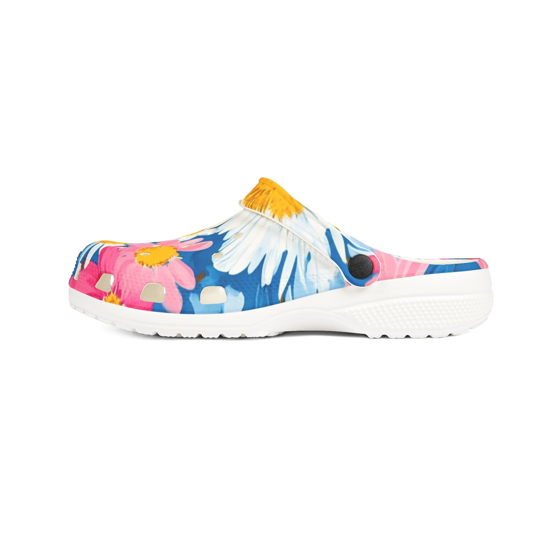 CDG Daisy Dream Blue EVA Foam Rubber Shoes (AOP), Artsulli - Art is Long, Life is Short, Shoes, , , , , , , 