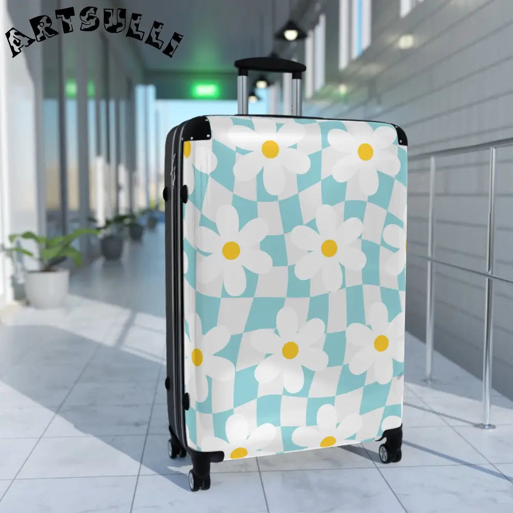 JAKKOUTTHEBXX Trippy Check Garden Suitcase JAKKOUTTHEBXX Artsulli
