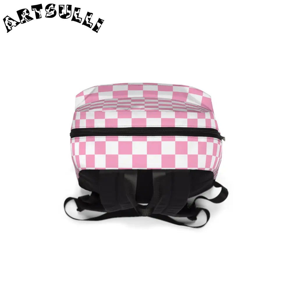 JAKKOUTTHEBXX Checkerboard Hot Pink and White Unisex Classic